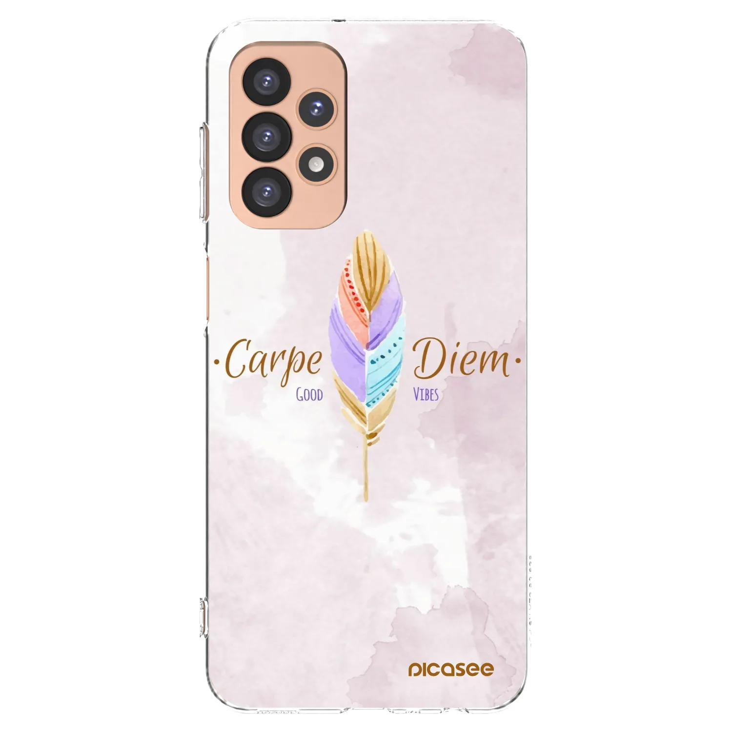 Picasee silikonowe przeźroczyste etui na Samsung Galaxy A23 A236B 5G - Carpe Diem