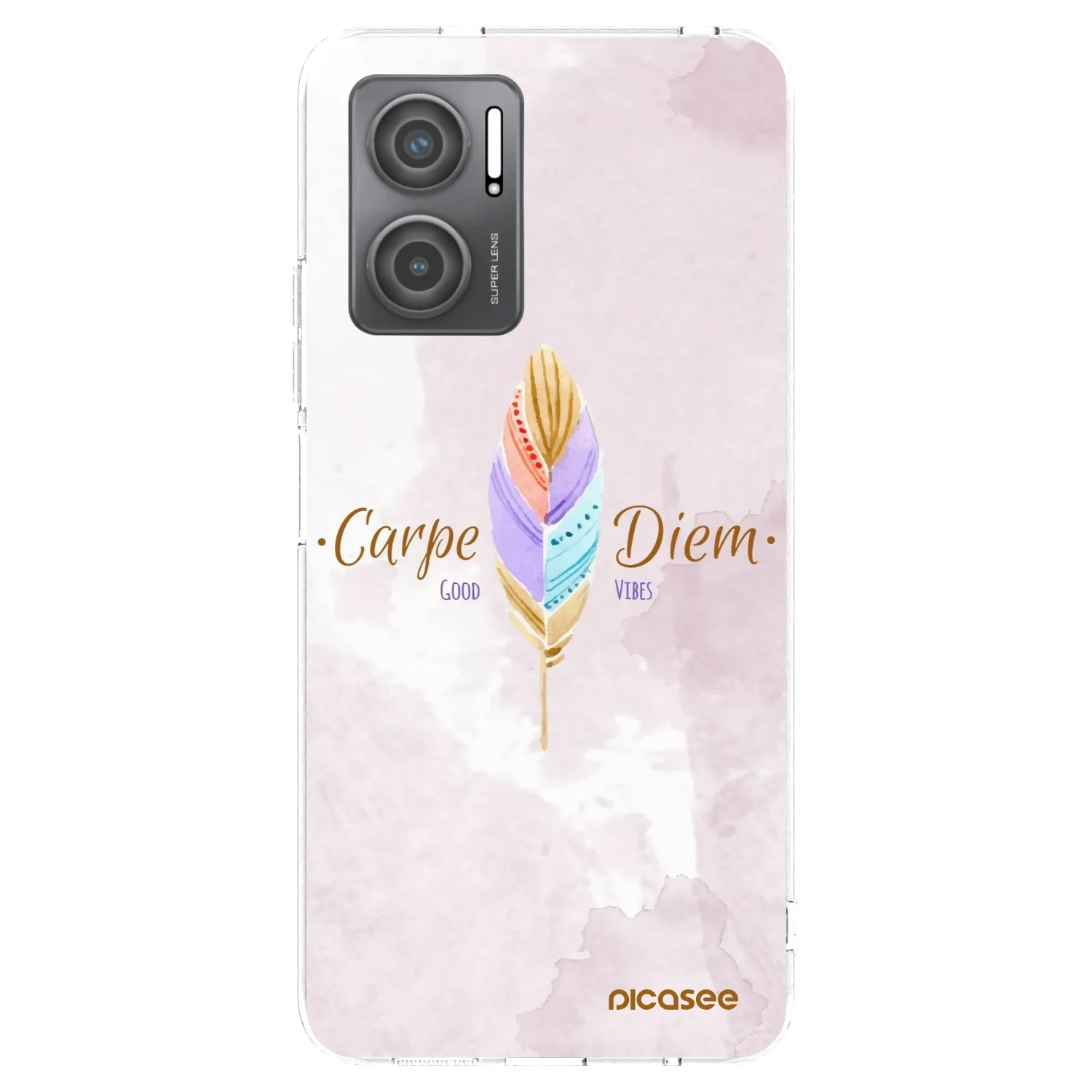 Picasee silikonowe przeźroczyste etui na Xiaomi Redmi 10 5G - Carpe Diem