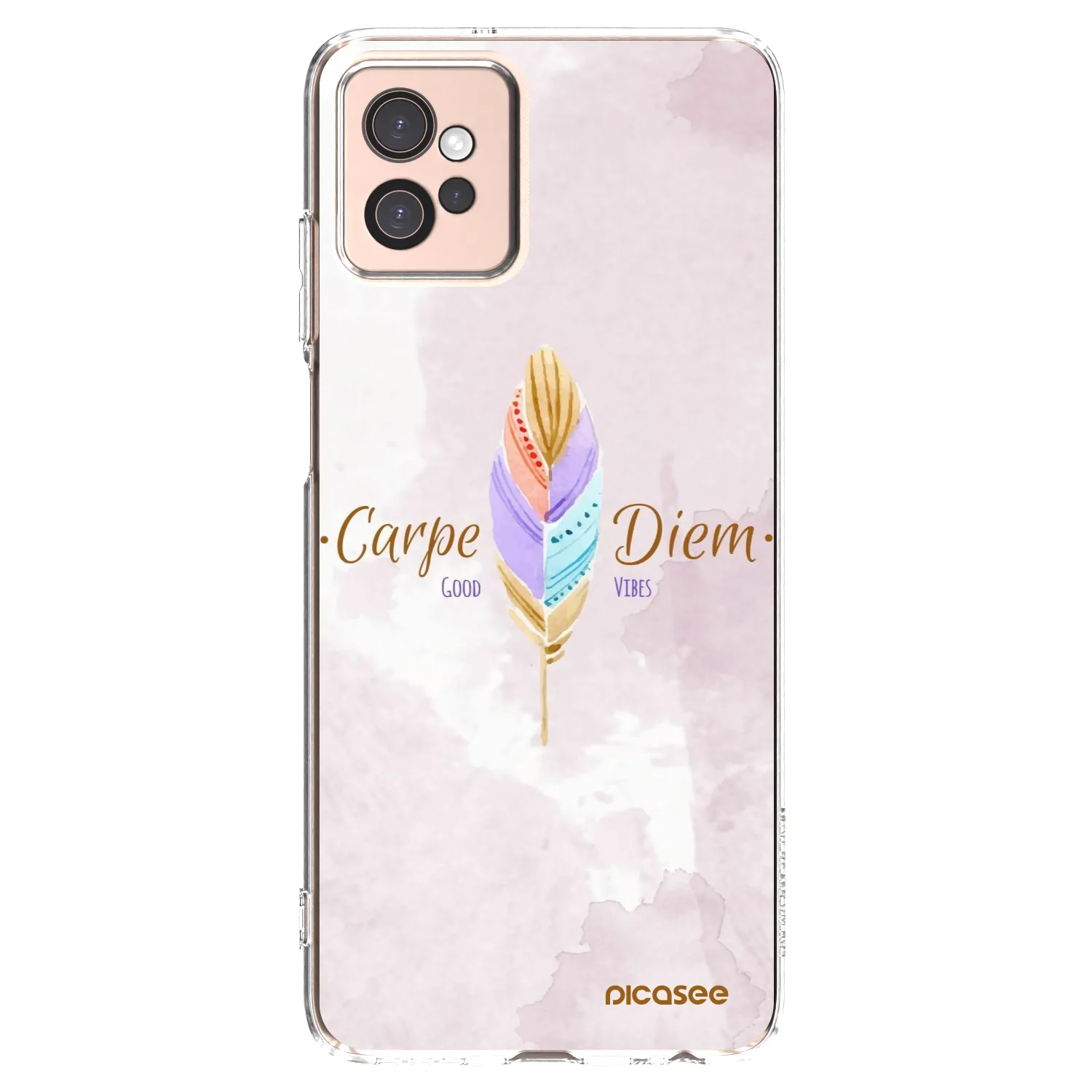 Picasee silikonowe przeźroczyste etui na Motorola Moto G32 - Carpe Diem