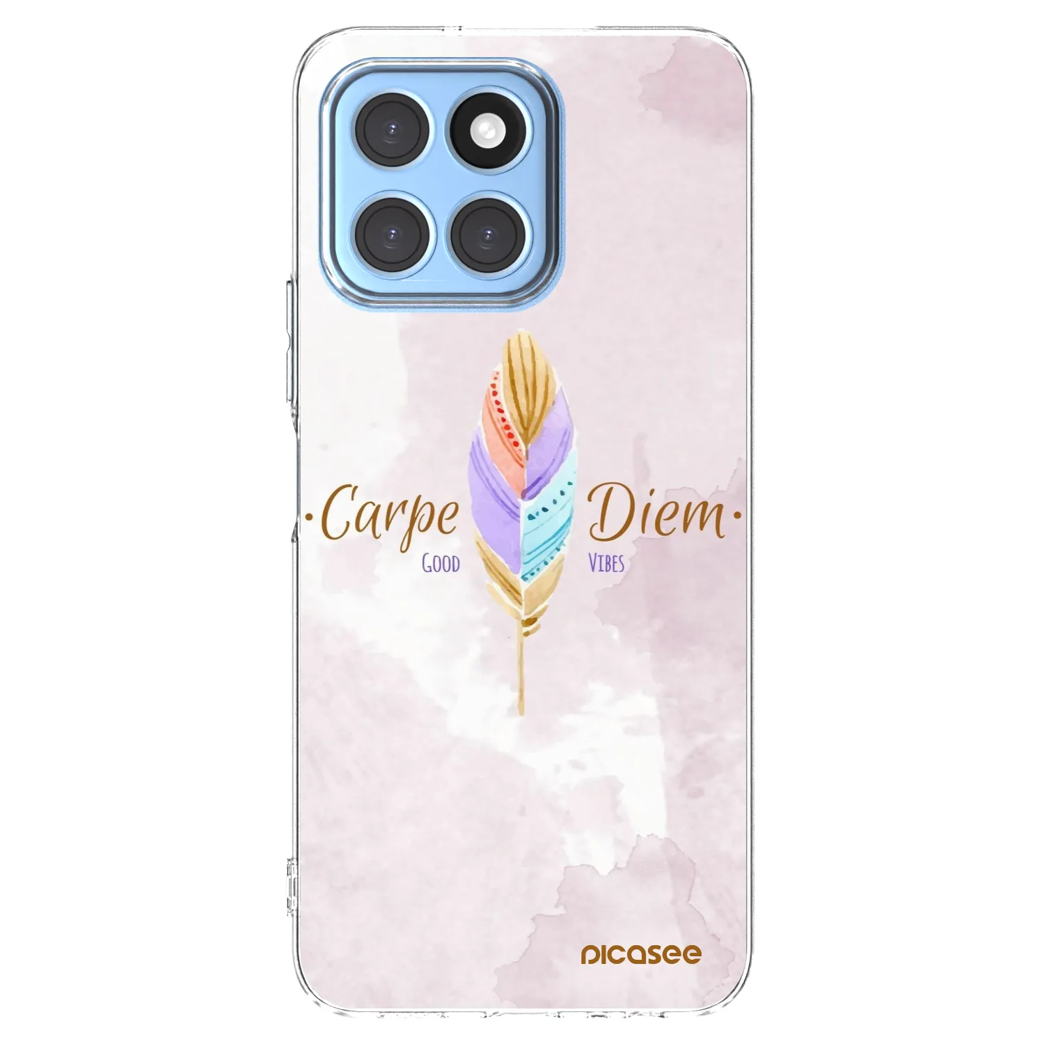 Picasee silikonowe przeźroczyste etui na Honor X6 - Carpe Diem