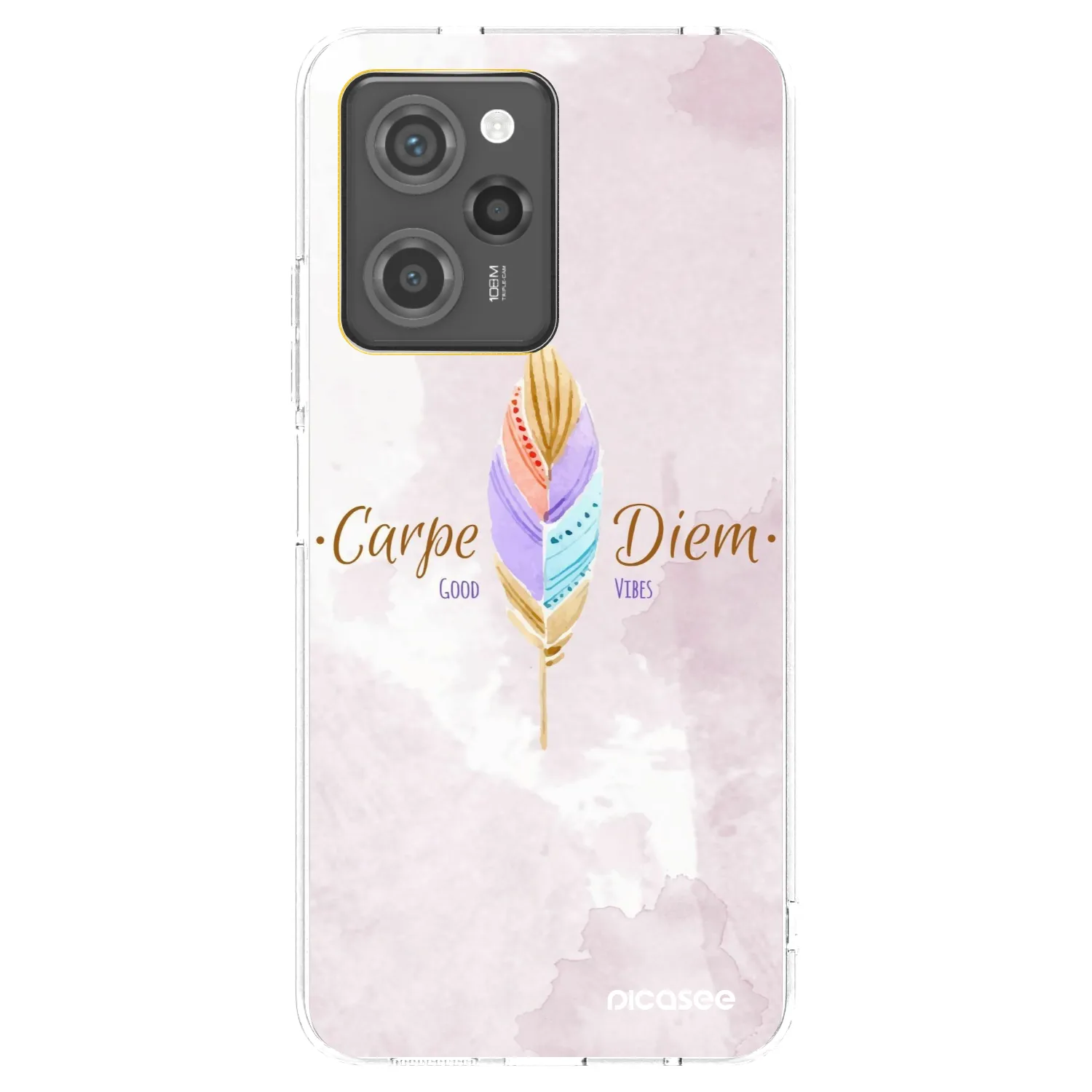 Picasee silikonowe czarne etui na Xiaomi Poco X5 Pro - Carpe Diem