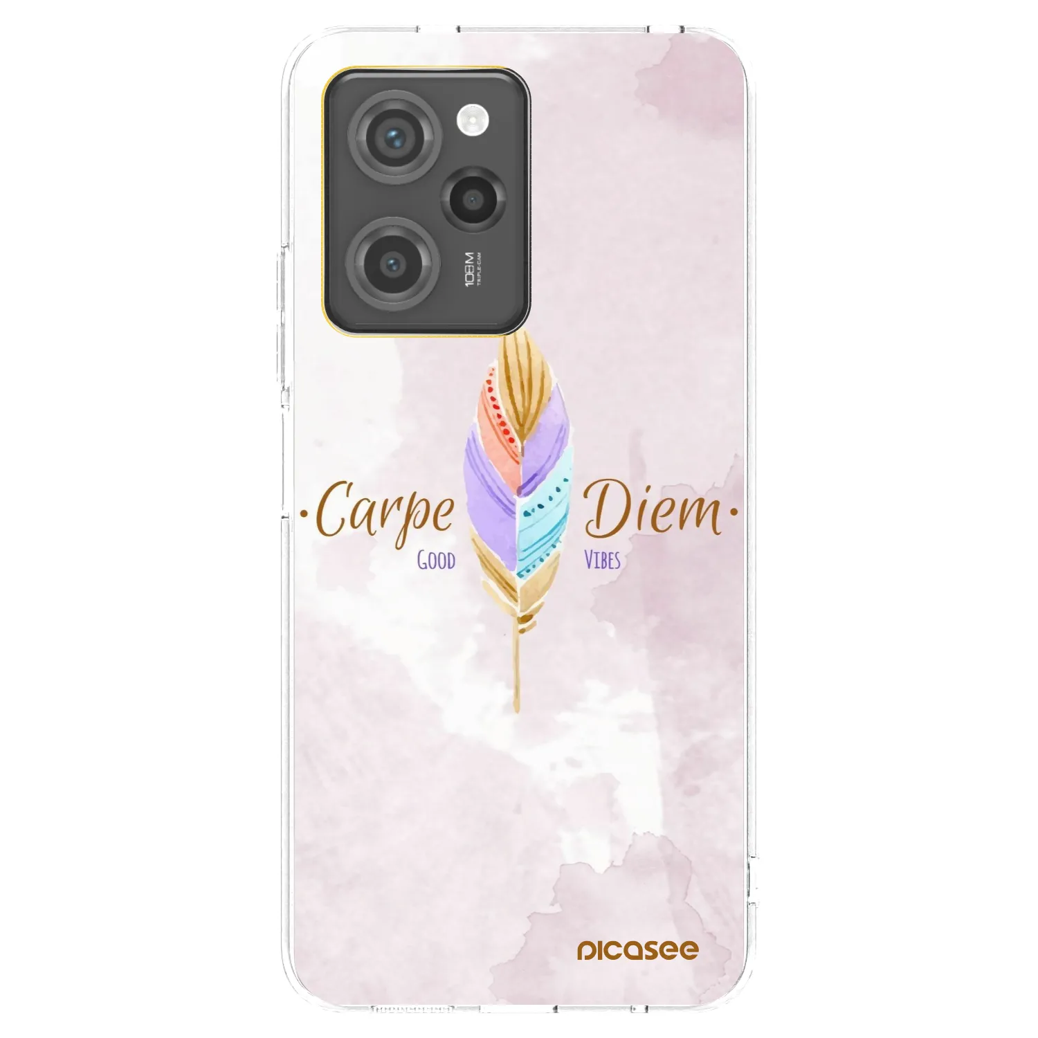 Picasee silikonowe przeźroczyste etui na Xiaomi Poco X5 Pro - Carpe Diem