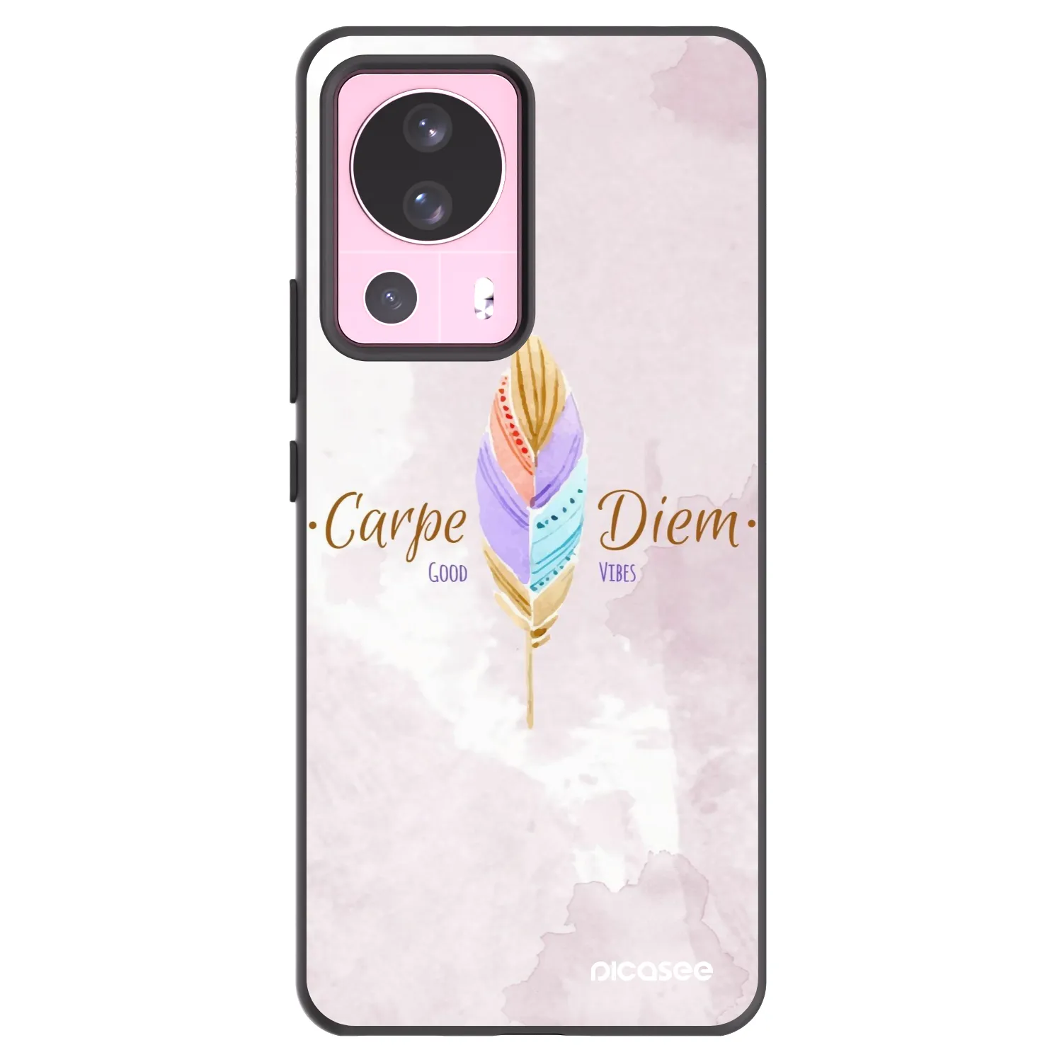 Picasee silikonowe czarne etui na Xiaomi 13 Lite - Carpe Diem