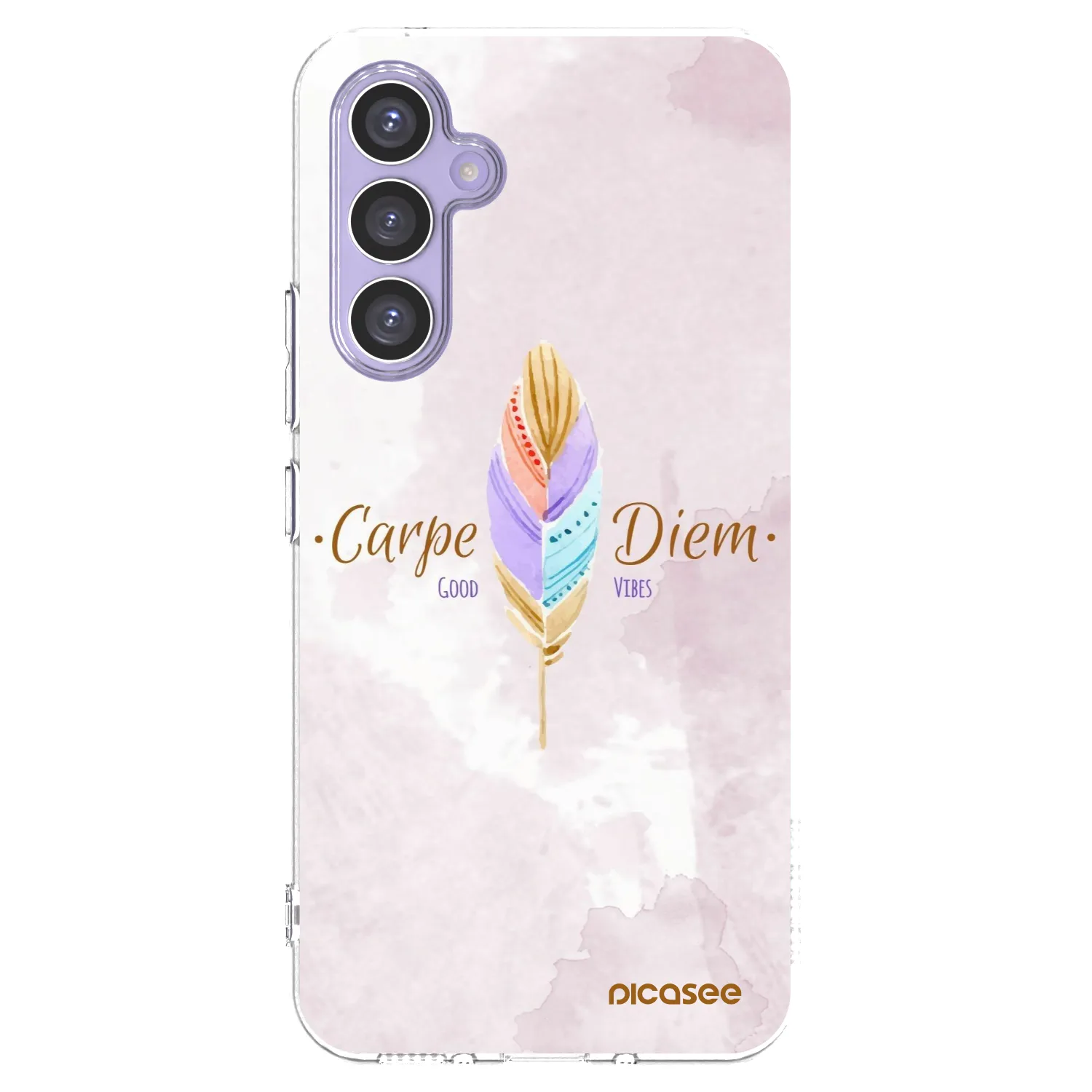 Picasee silikonowe przeźroczyste etui na Samsung Galaxy A54 5G A546B - Carpe Diem