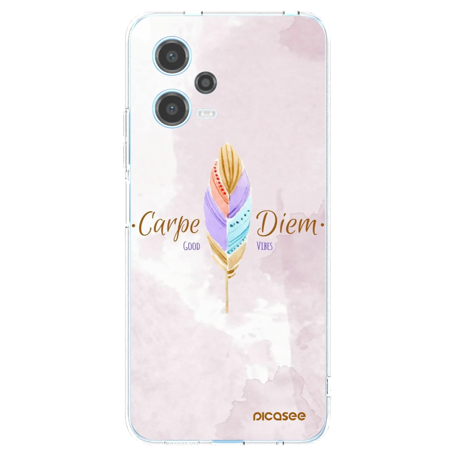 Picasee silikonowe przeźroczyste etui na Xiaomi Redmi Note 12 5G - Carpe Diem