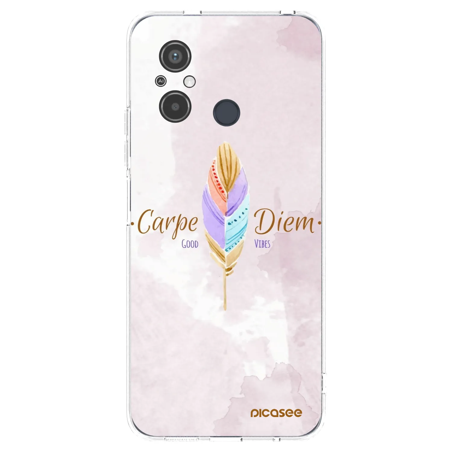 Picasee silikonowe przeźroczyste etui na Xiaomi Redmi 12C - Carpe Diem