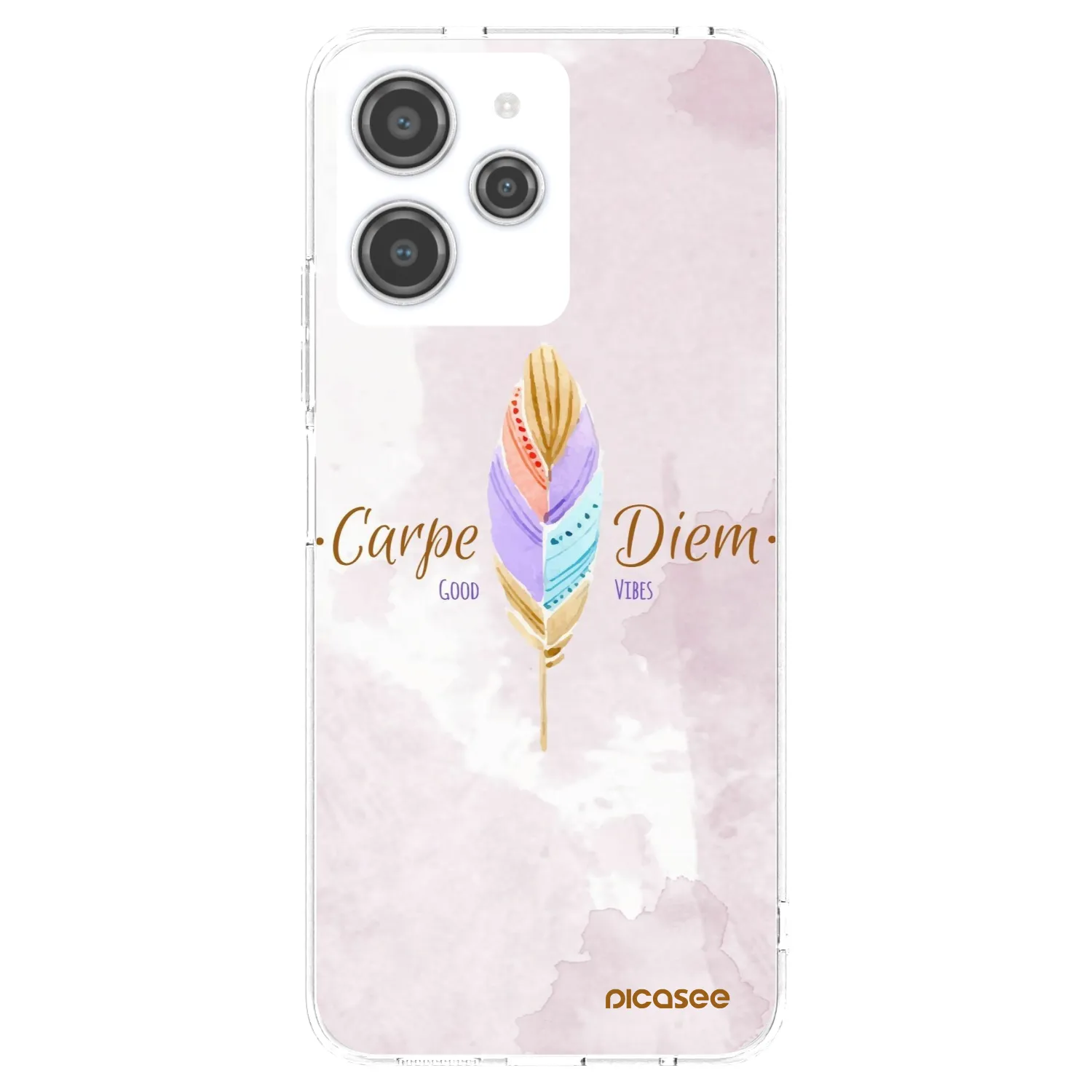 Picasee silikonowe przeźroczyste etui na Xiaomi Redmi 12 4G - Carpe Diem