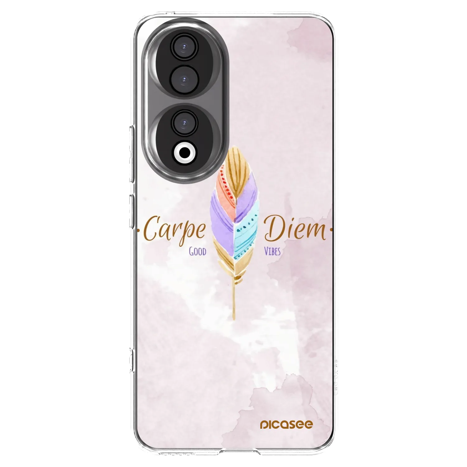 Picasee silikonowe przeźroczyste etui na Honor 90 5G - Carpe Diem