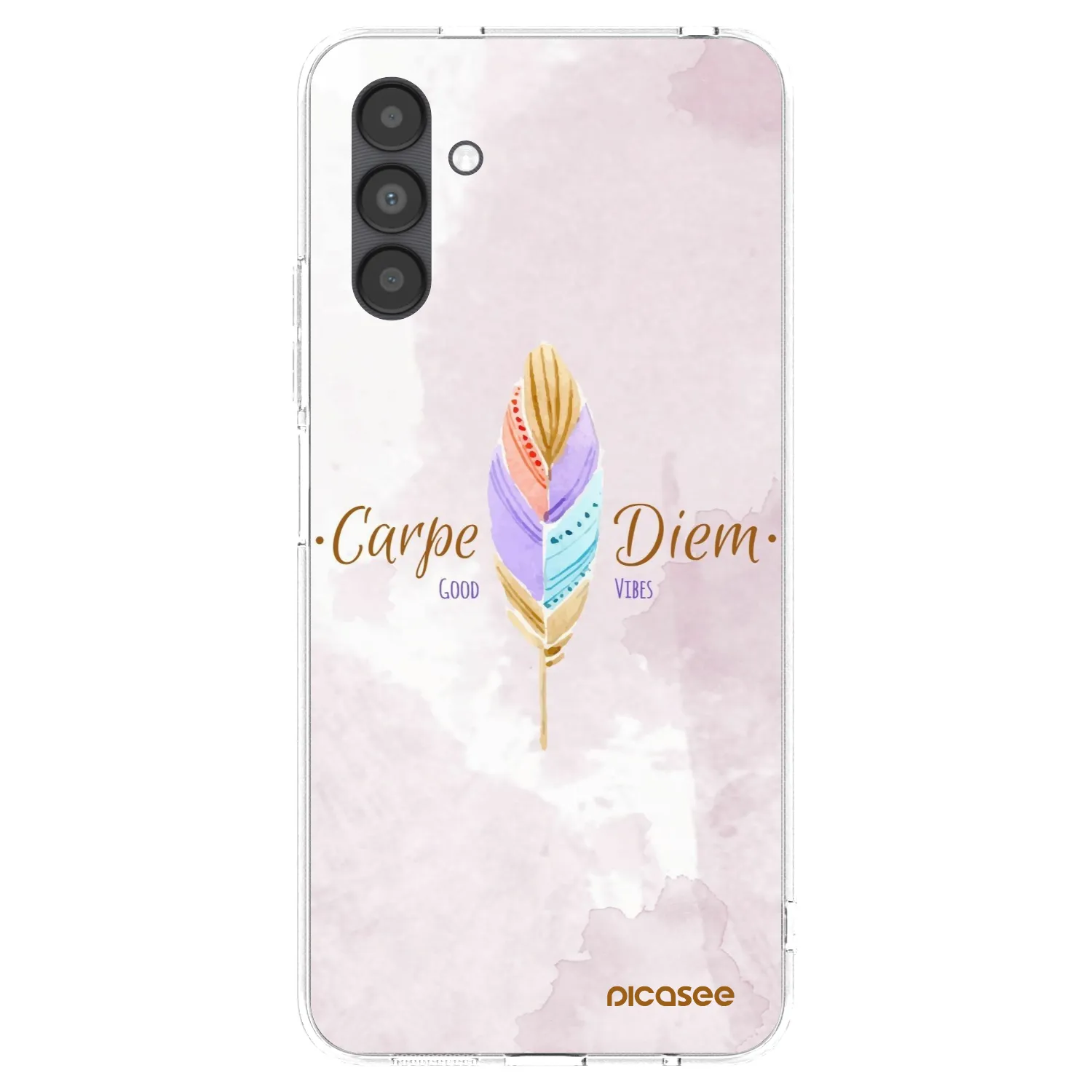 Picasee silikonowe przeźroczyste etui na Samsung Galaxy A04s A047F - Carpe Diem