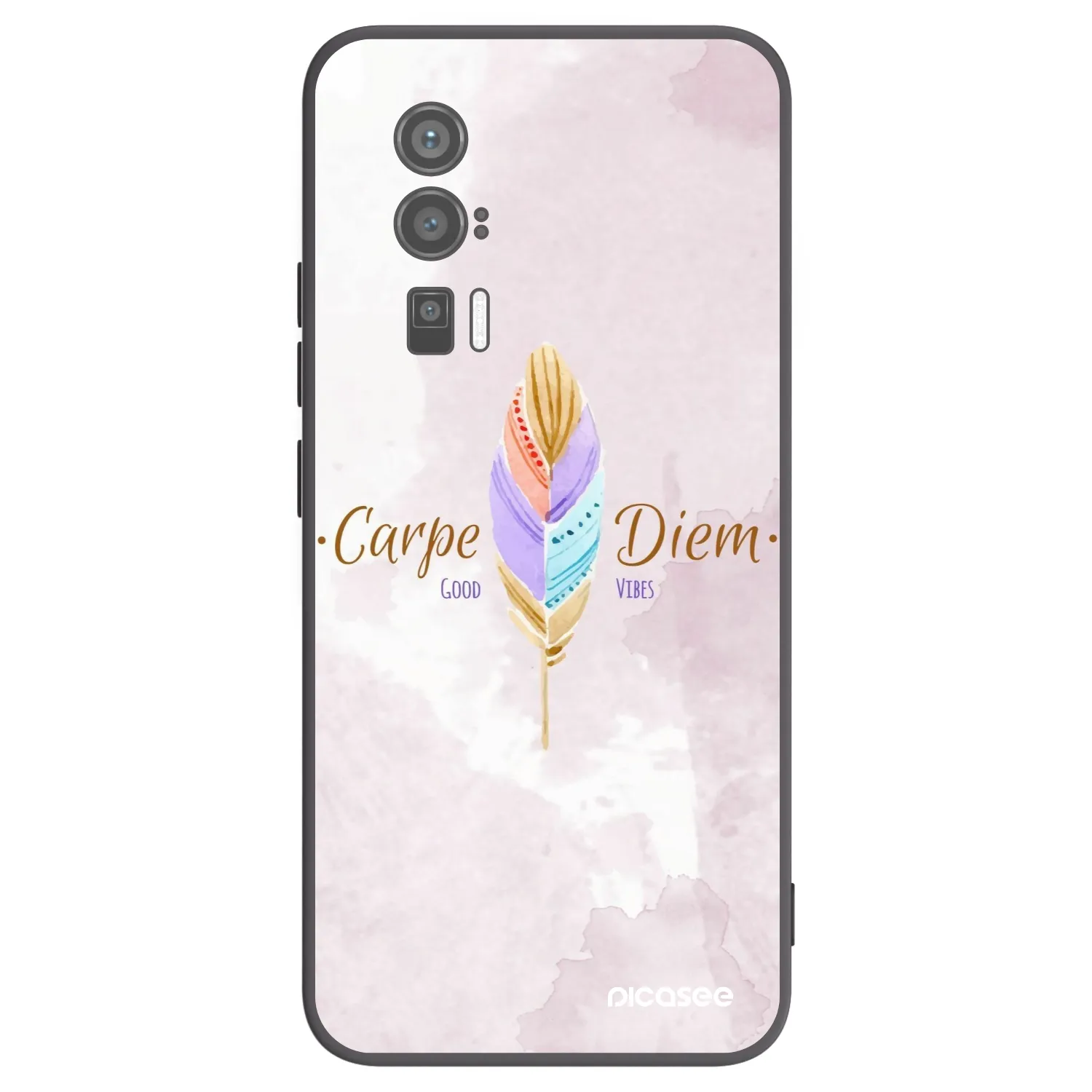 Picasee silikonowe czarne etui na Xiaomi Poco F5 Pro 5G - Carpe Diem