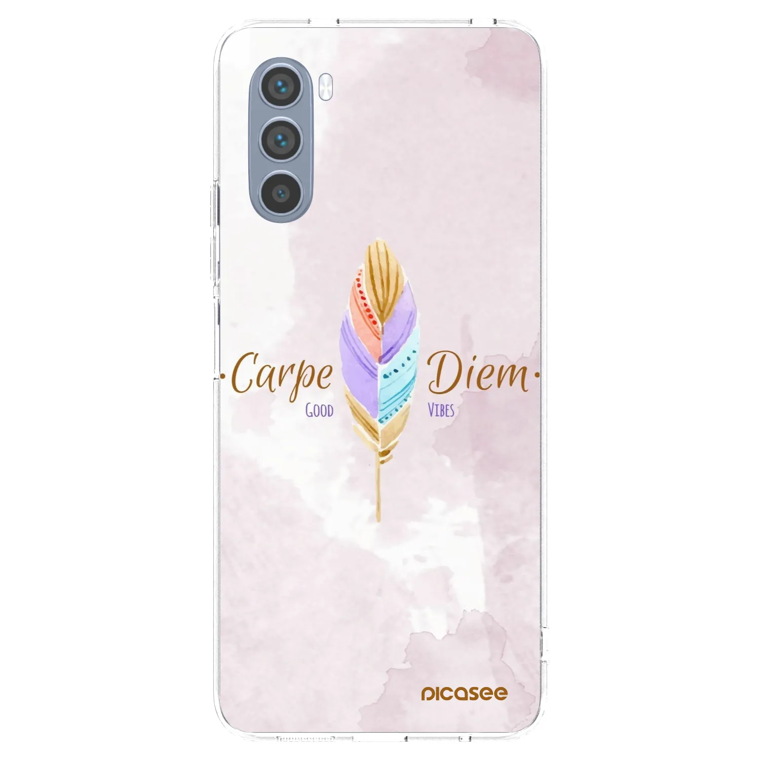 Picasee silikonowe przeźroczyste etui na Motorola Moto G62 - Carpe Diem