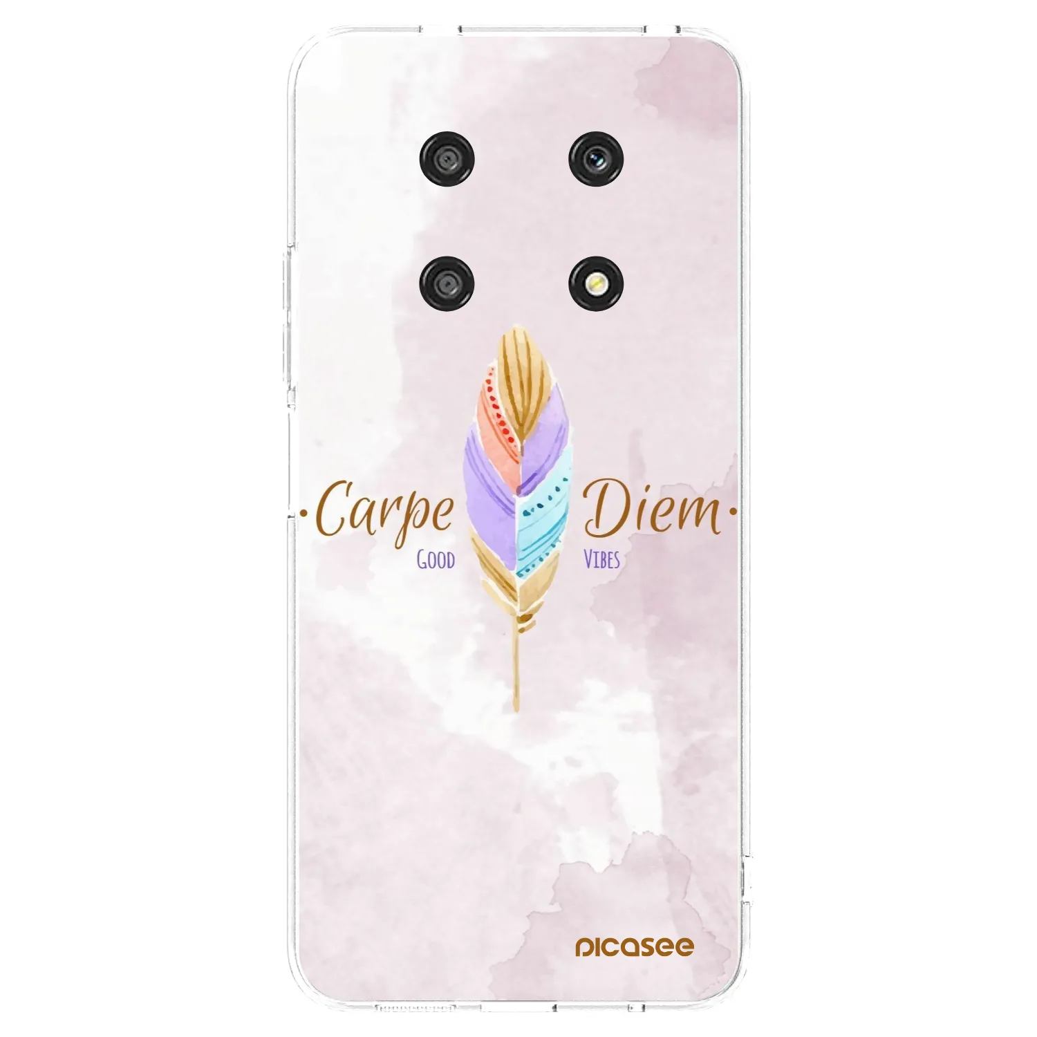Picasee silikonowe przeźroczyste etui na Honor Magic4 Lite 5G - Carpe Diem