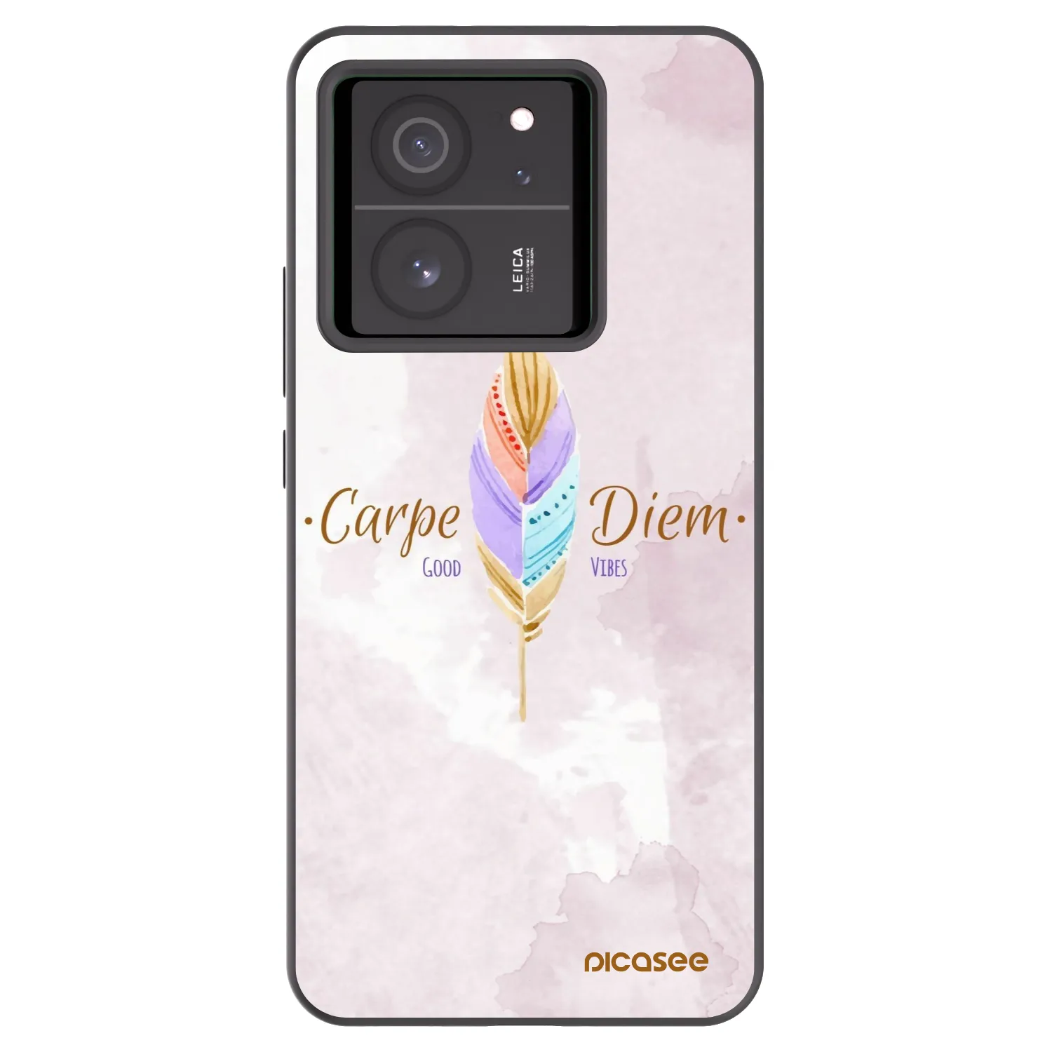 Picasee silikonowe czarne etui na Xiaomi 13T - Carpe Diem