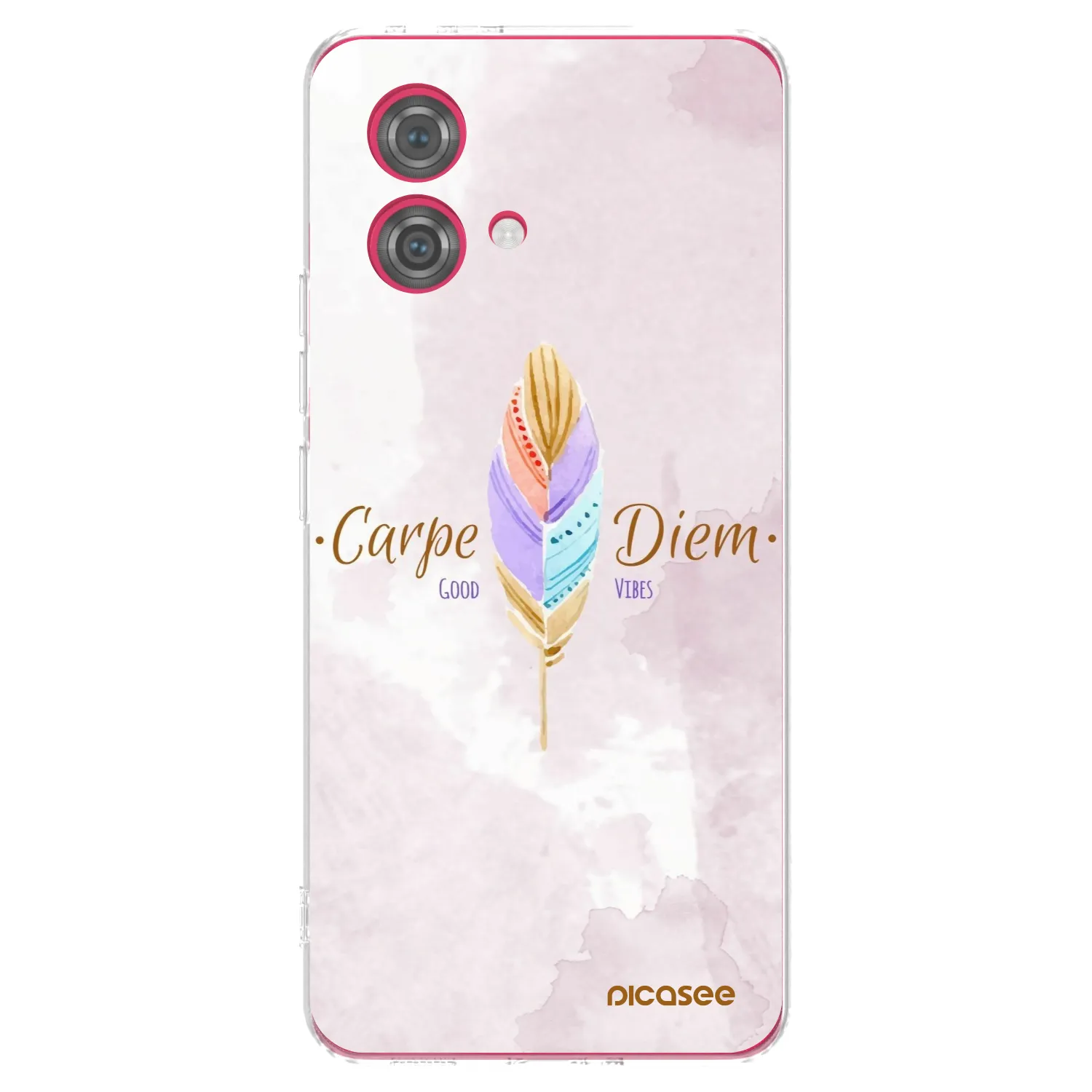 Picasee silikonowe przeźroczyste etui na Motorola Moto G84 5G - Carpe Diem