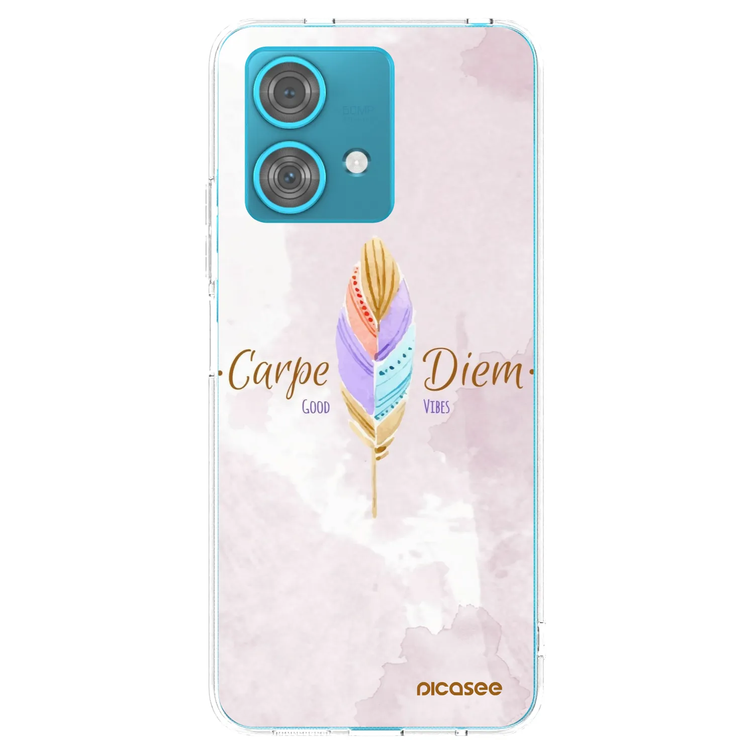 Picasee silikonowe przeźroczyste etui na Motorola Edge 40 Neo - Carpe Diem