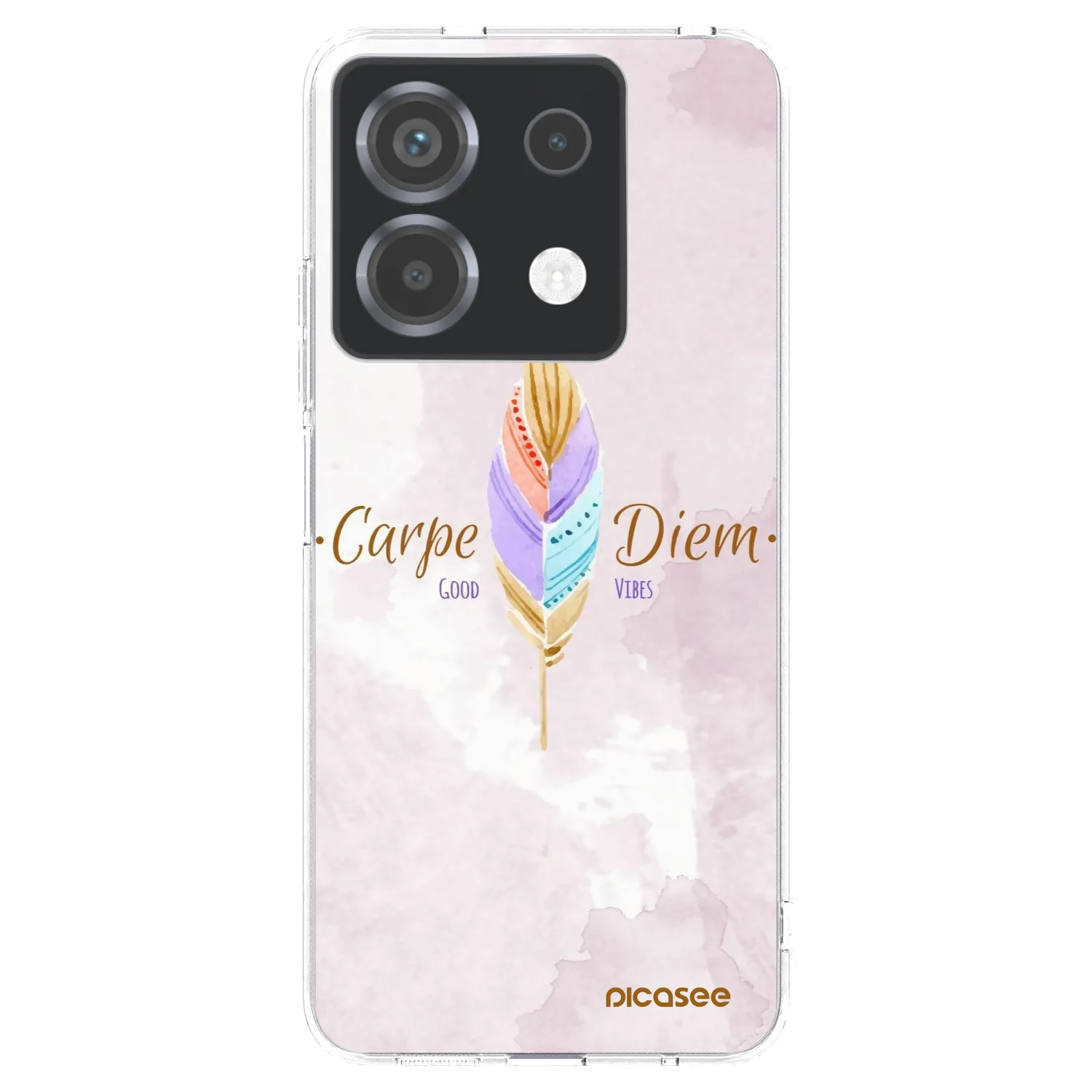 Picasee silikonowe przeźroczyste etui na Xiaomi Poco X6 - Carpe Diem