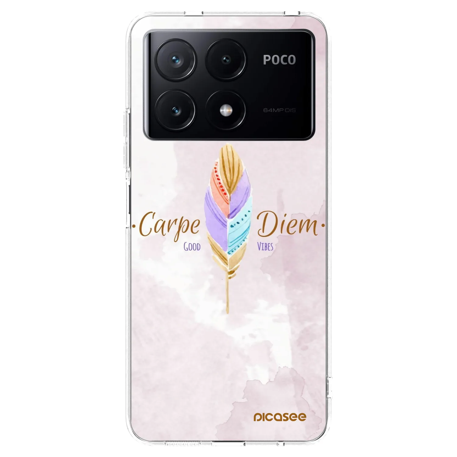 Picasee silikonowe przeźroczyste etui na Xiaomi Poco X6 Pro - Carpe Diem