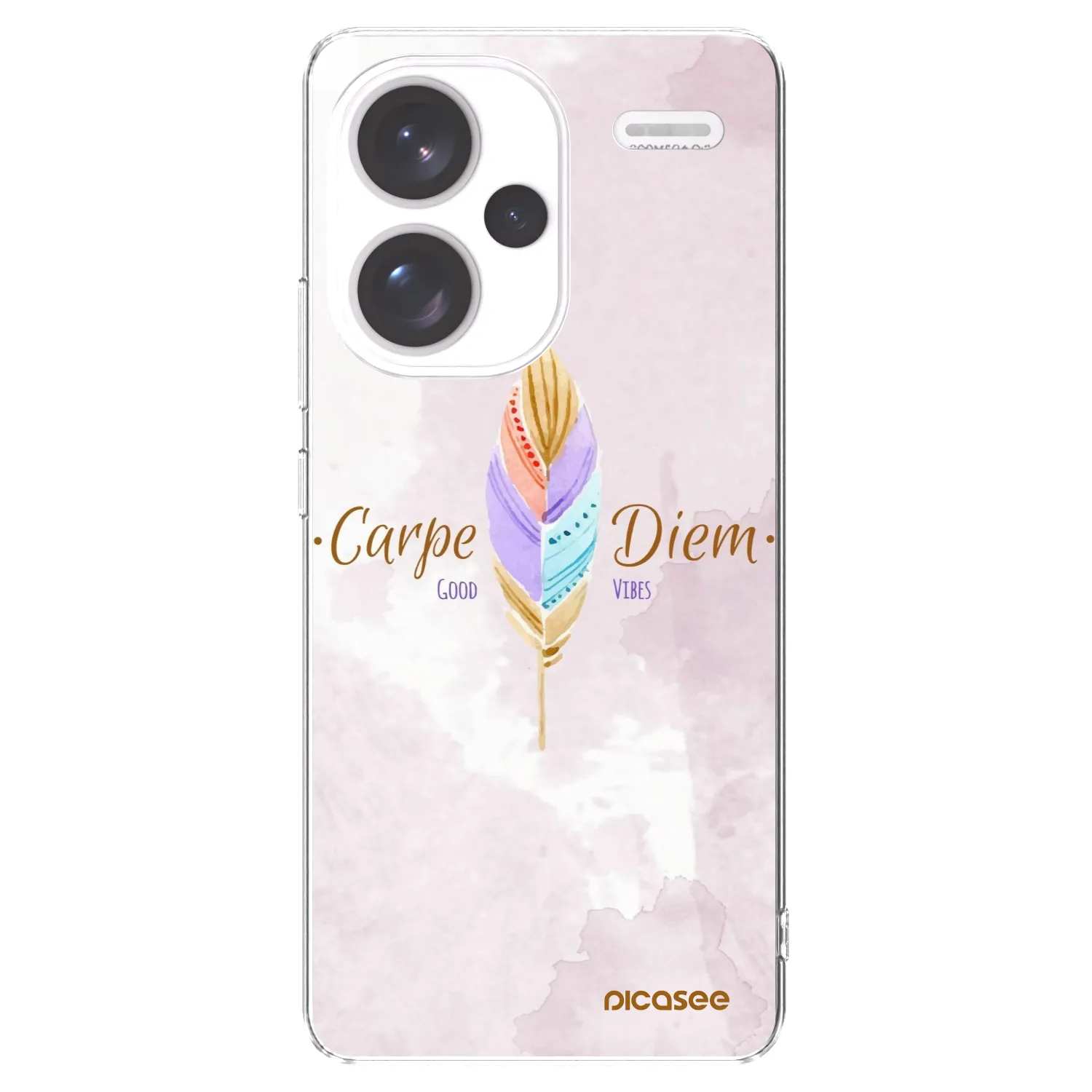 Picasee silikonowe przeźroczyste etui na Xiaomi Redmi Note 13 Pro+ 5G - Carpe Diem