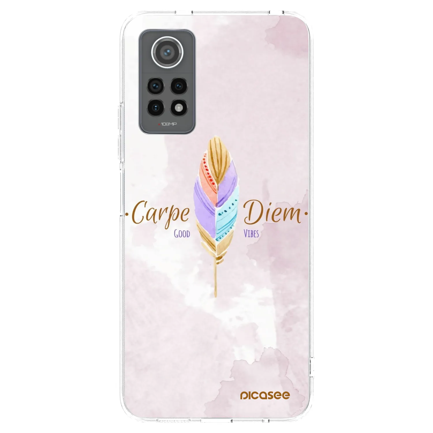 Picasee silikonowe przeźroczyste etui na Xiaomi Redmi Note 12 Pro 4G - Carpe Diem