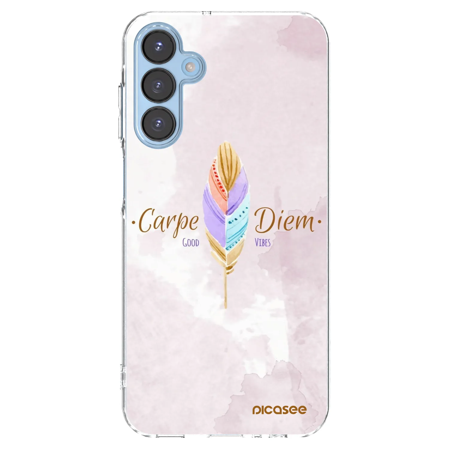 Picasee silikonowe przeźroczyste etui na Samsung Galaxy A15 A156B 5G - Carpe Diem