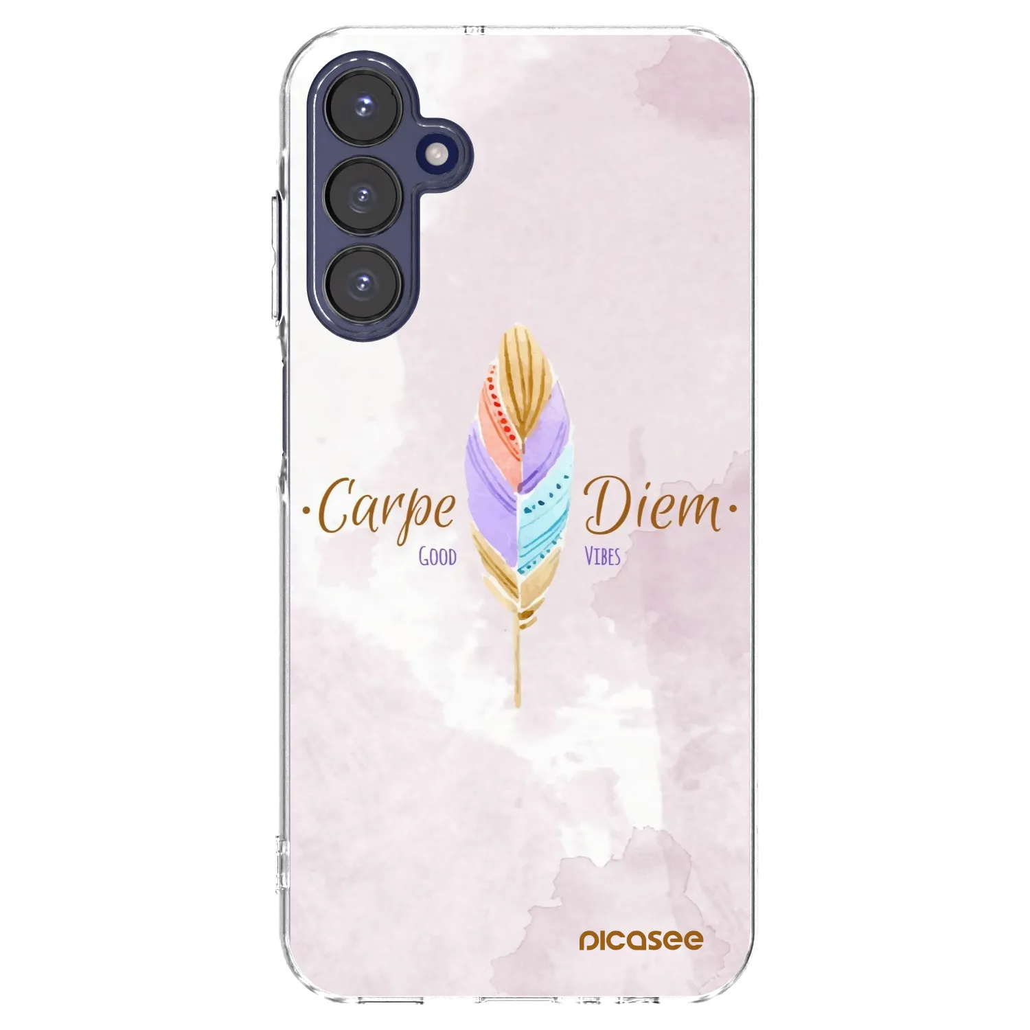 Picasee silikonowe przeźroczyste etui na Samsung Galaxy A15 A155F 4G - Carpe Diem