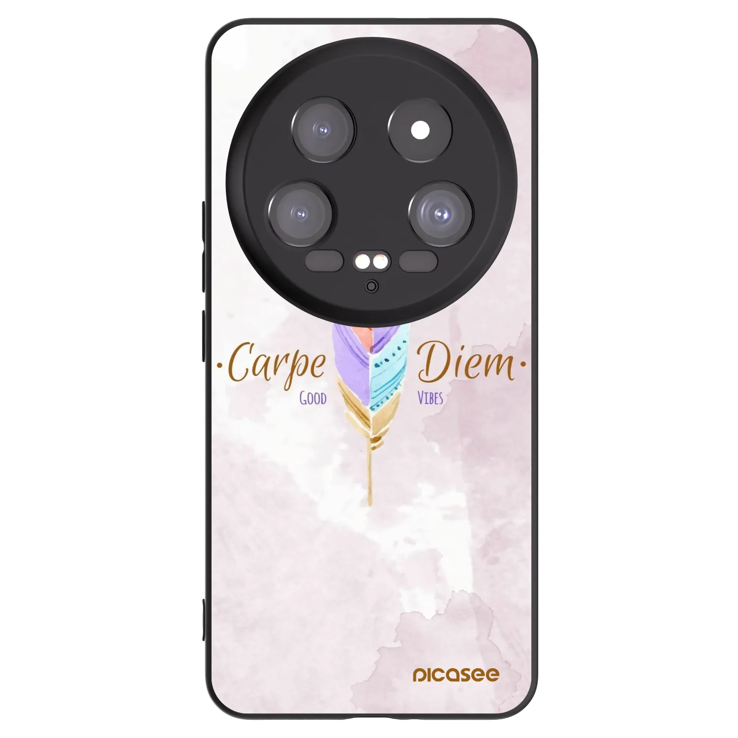 Picasee silikonowe czarne etui na Xiaomi 14 Ultra - Carpe Diem
