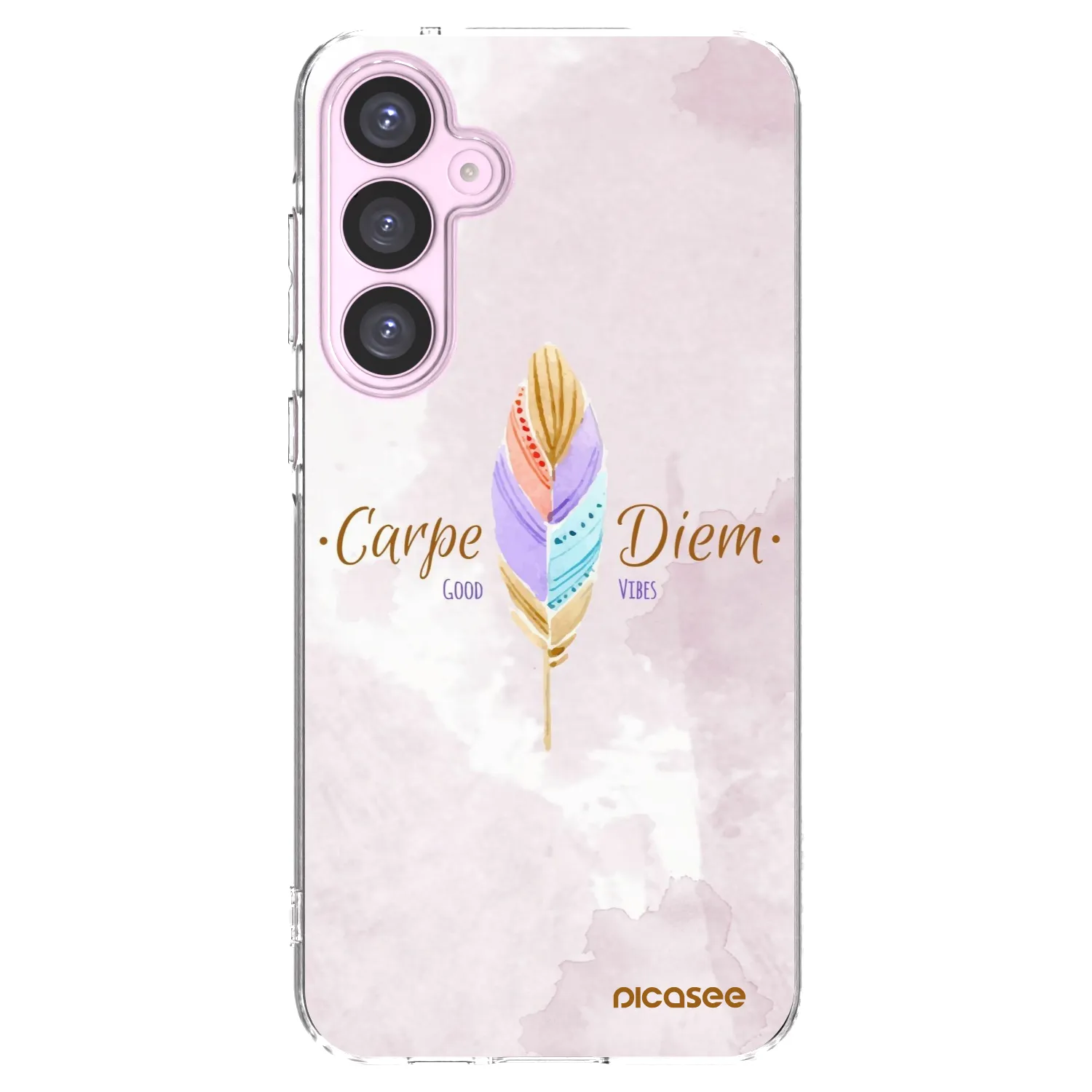 Picasee silikonowe przeźroczyste etui na Samsung Galaxy A55 5G A556B - Carpe Diem