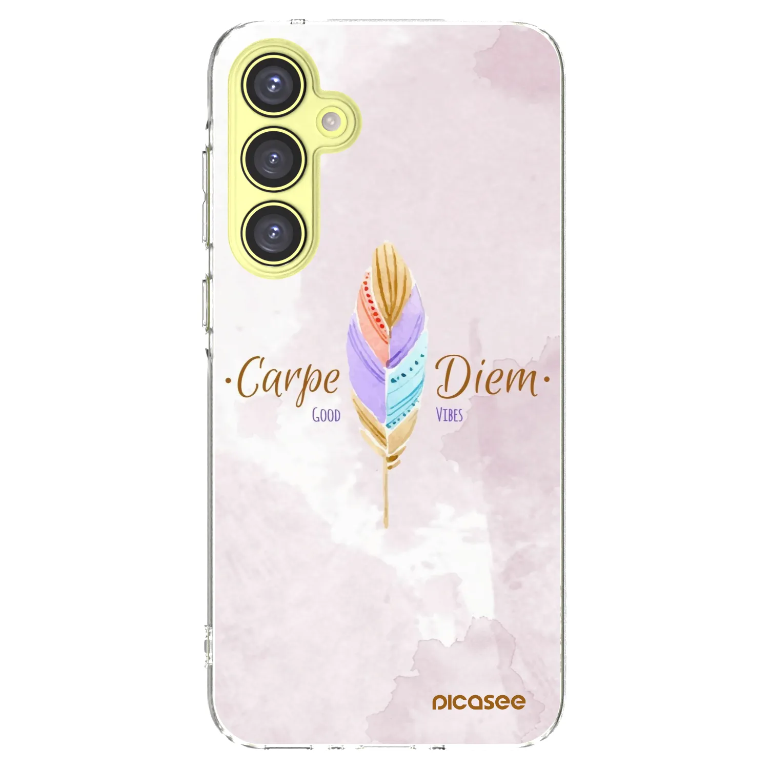 Picasee silikonowe przeźroczyste etui na Samsung Galaxy A35 5G A356B - Carpe Diem