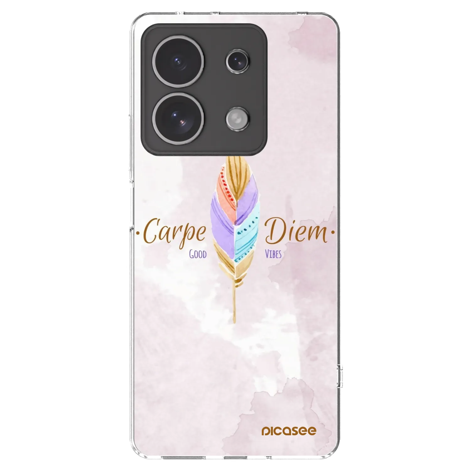 Picasee silikonowe przeźroczyste etui na Xiaomi Redmi Note 13 4G - Carpe Diem