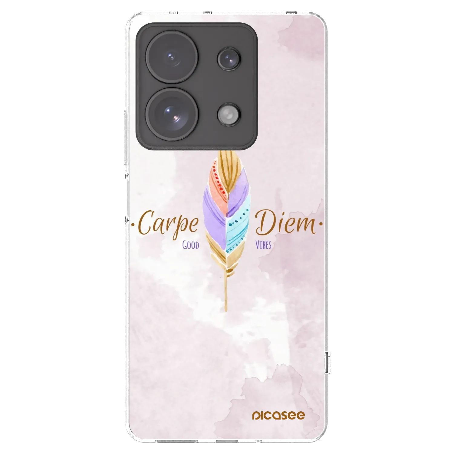 Picasee silikonowe przeźroczyste etui na Xiaomi Redmi Note 13 Pro 4G - Carpe Diem