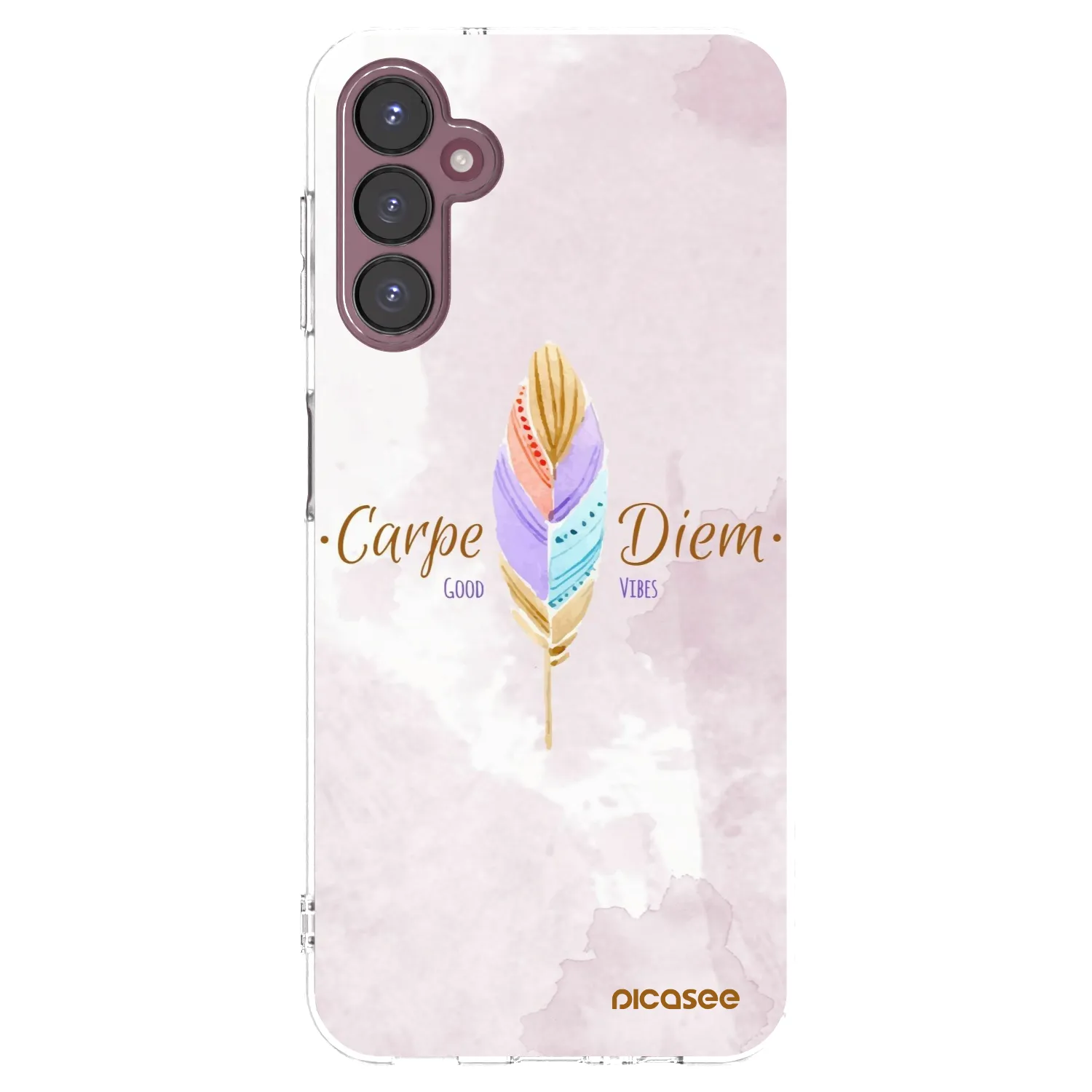 Picasee silikonowe przeźroczyste etui na Samsung Galaxy A05s A057G - Carpe Diem