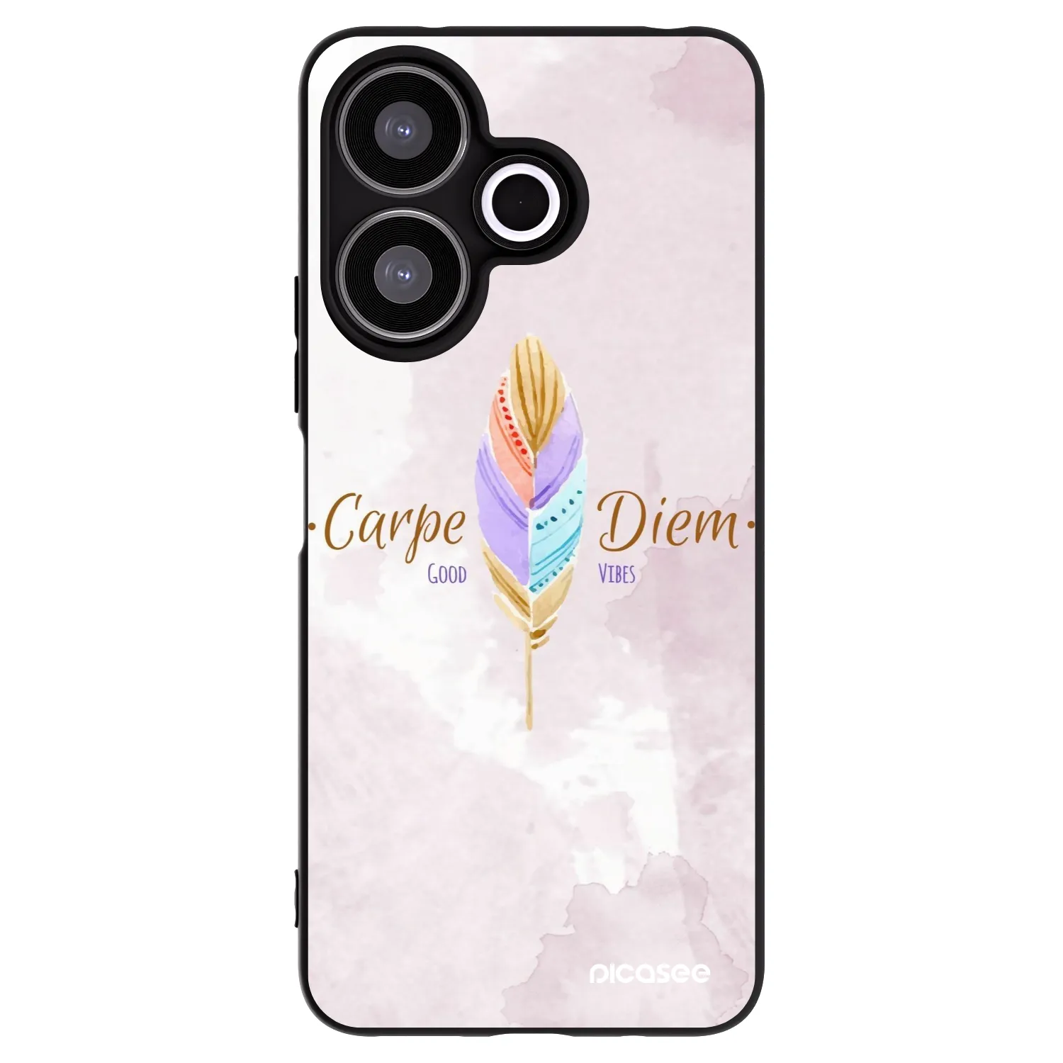 Picasee silikonowe czarne etui na Xiaomi Redmi 13 4G - Carpe Diem