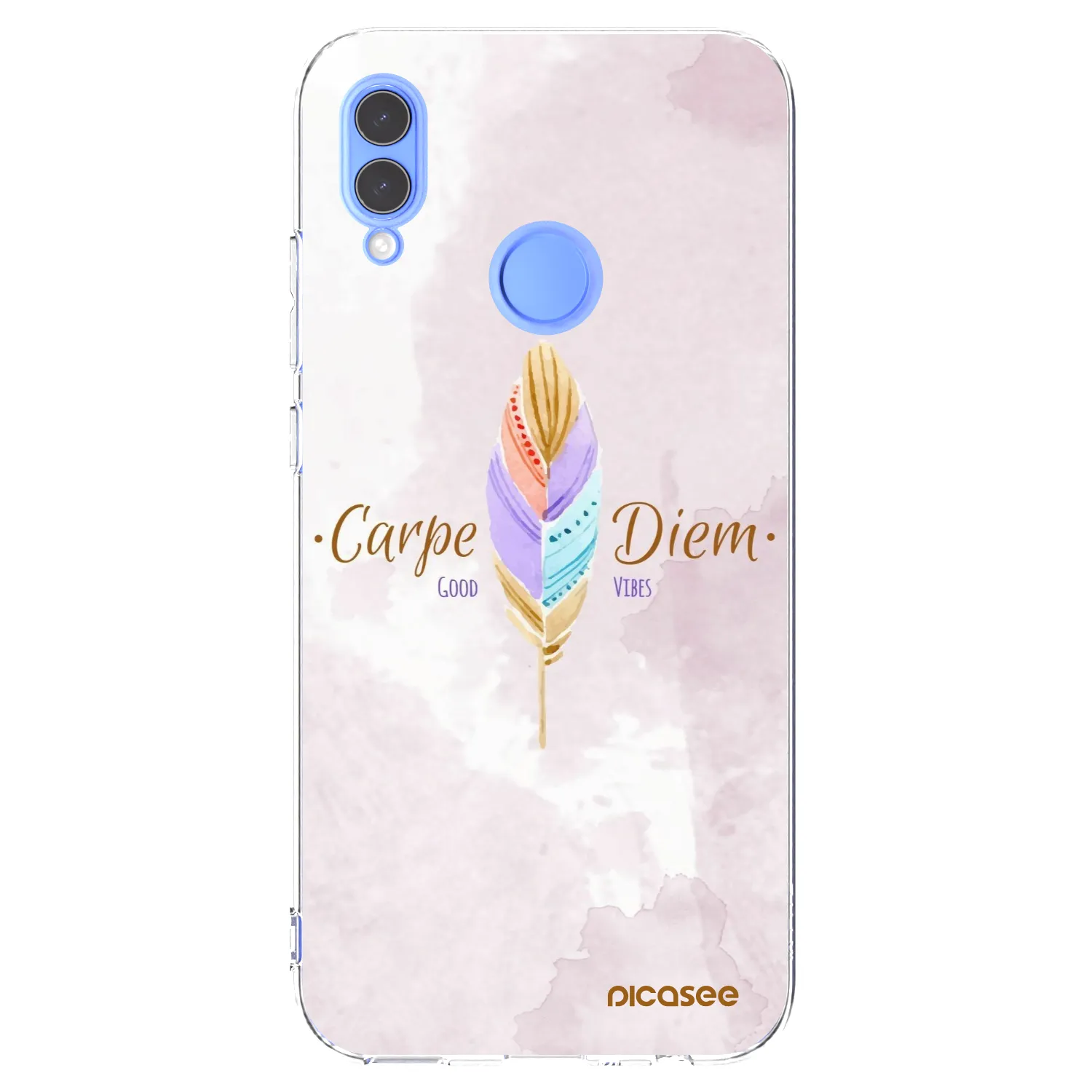 Picasee silikonowe przeźroczyste etui na Honor 10 Lite - Carpe Diem