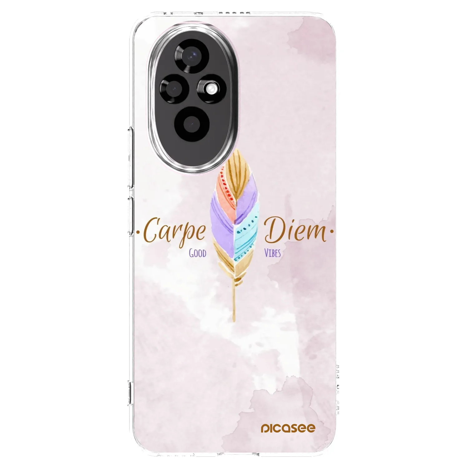 Picasee silikonowe przeźroczyste etui na Honor 200 Pro 5G - Carpe Diem