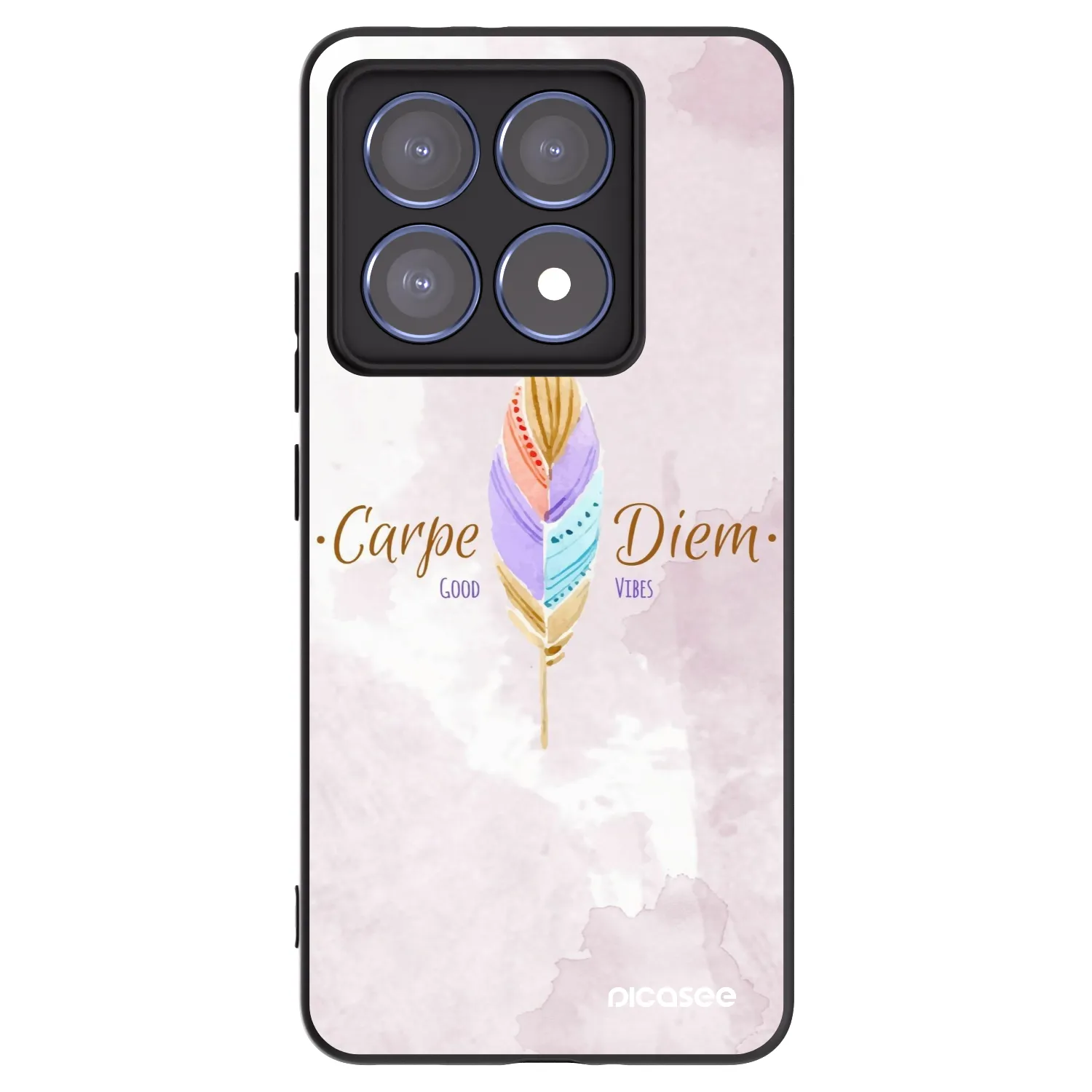 Picasee silikonowe czarne etui na Xiaomi 14T Pro - Carpe Diem