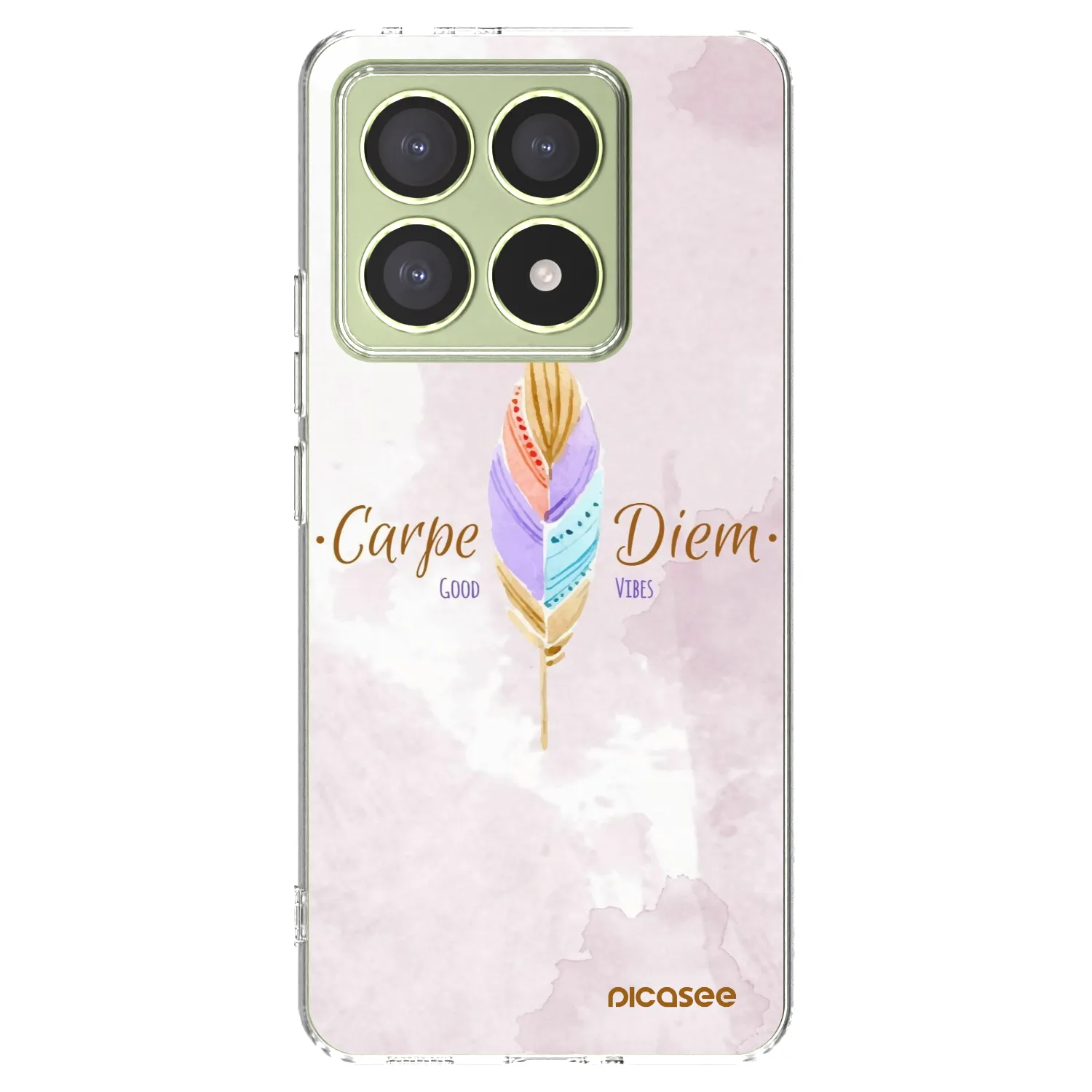 Picasee silikonowe przeźroczyste etui na Xiaomi 14T - Carpe Diem
