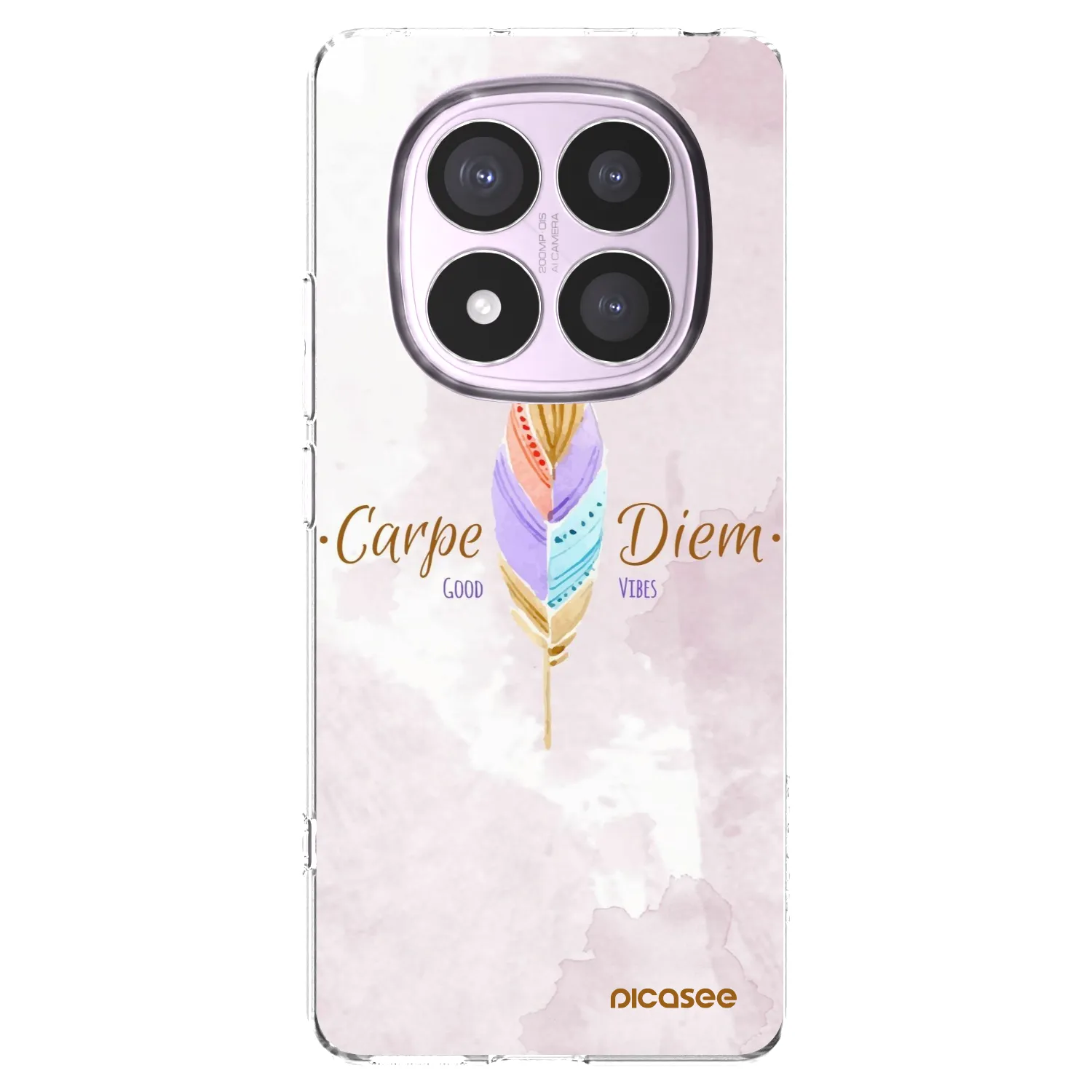 Picasee silikonowe przeźroczyste etui na Xiaomi Redmi Note 14 Pro 5G - Carpe Diem