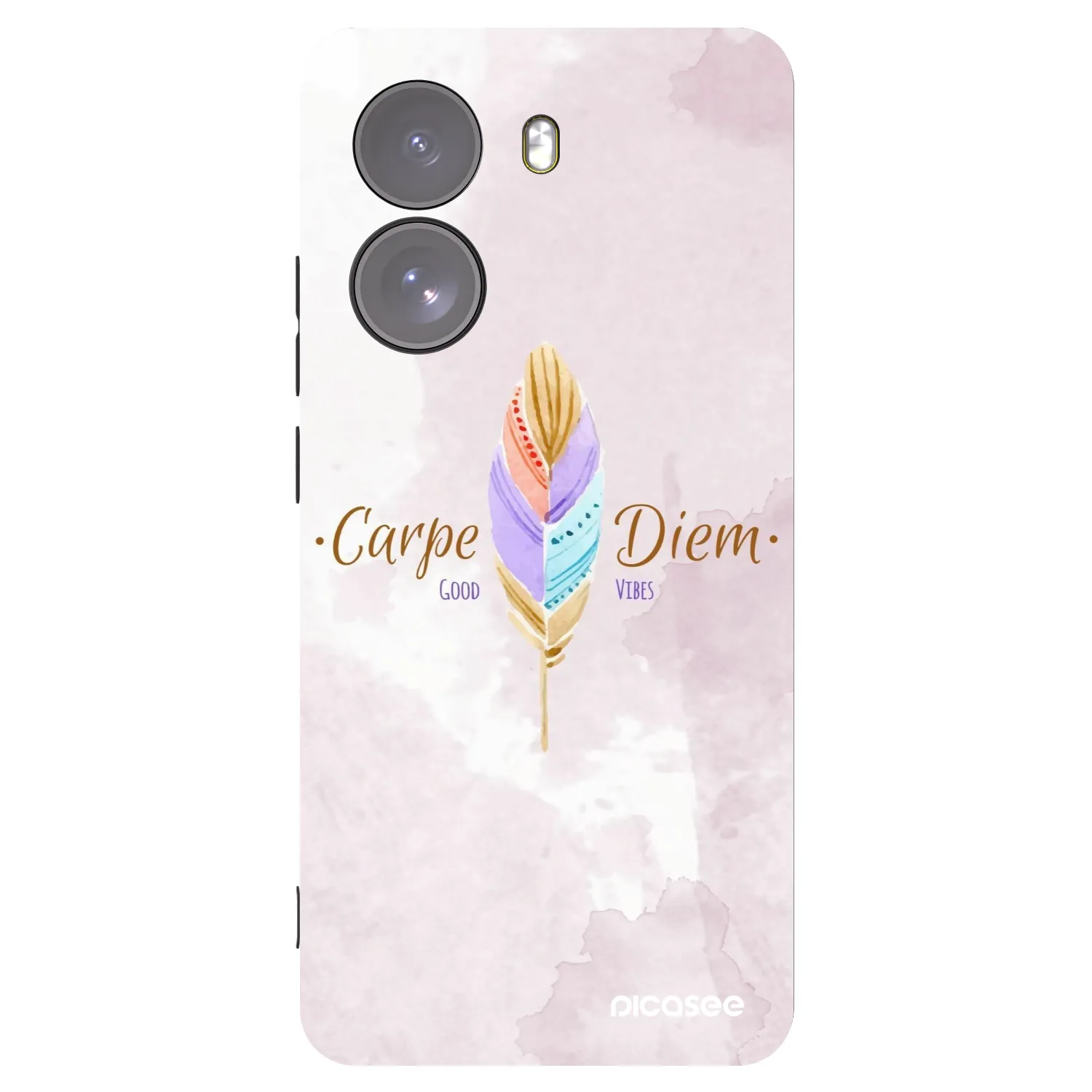 Picasee silikonowe czarne etui na Xiaomi Poco X7 - Carpe Diem