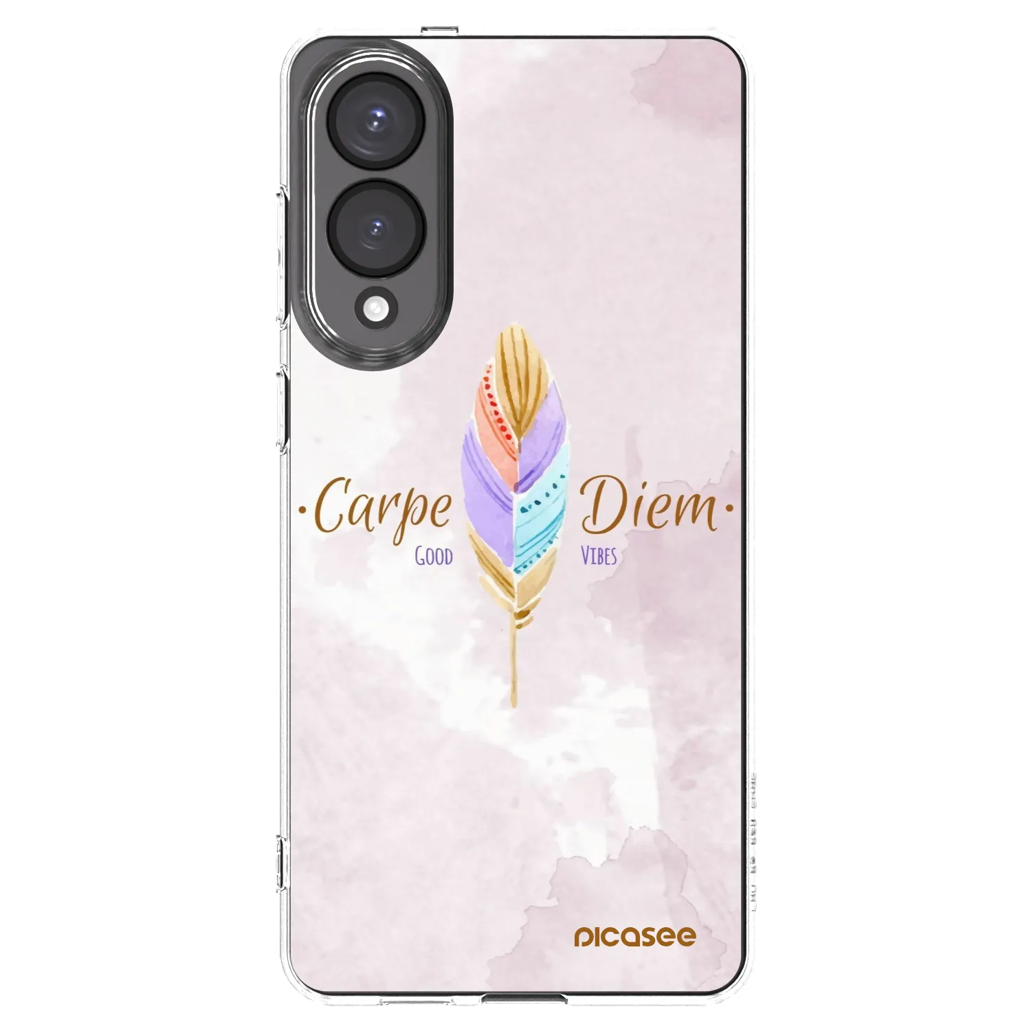 Picasee silikonowe przeźroczyste etui na Samsung Galaxy S25 Edge 5G - Carpe Diem
