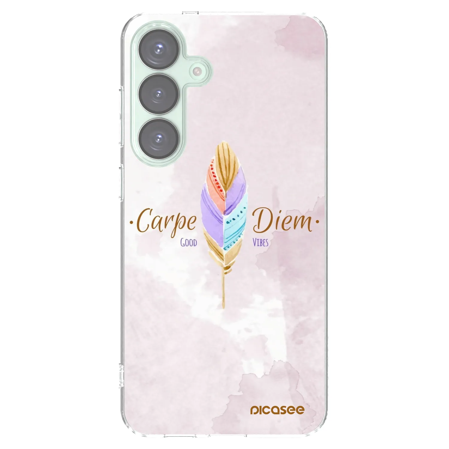Picasee silikonowe przeźroczyste etui na Samsung Galaxy S25+ 5G - Carpe Diem