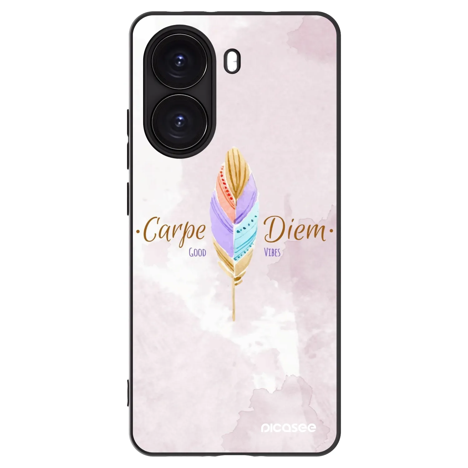 Picasee silikonowe czarne etui na Xiaomi Poco X7 Pro 5G - Carpe Diem