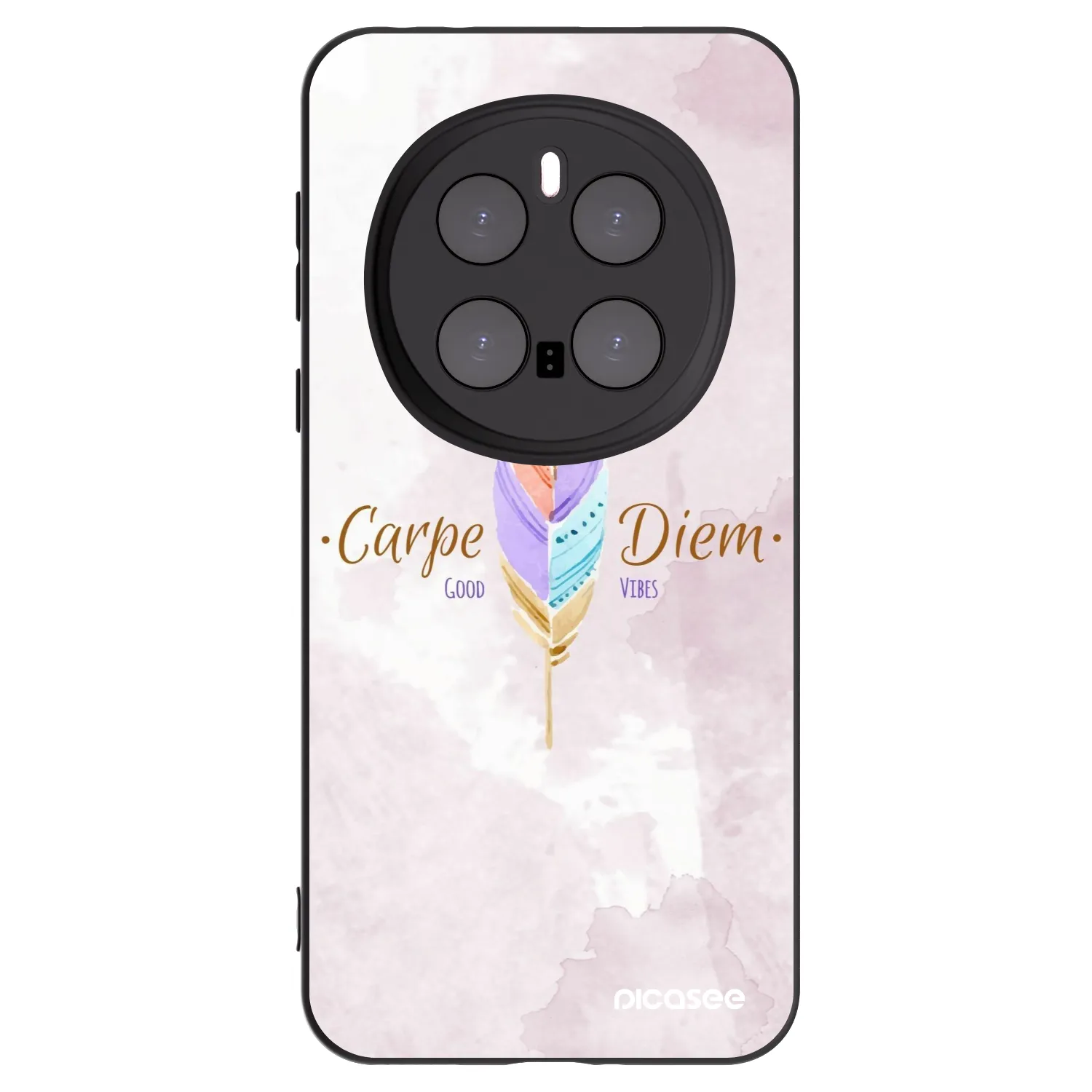 Picasee silikonowe czarne etui na Honor Magic7 Pro 5G - Carpe Diem