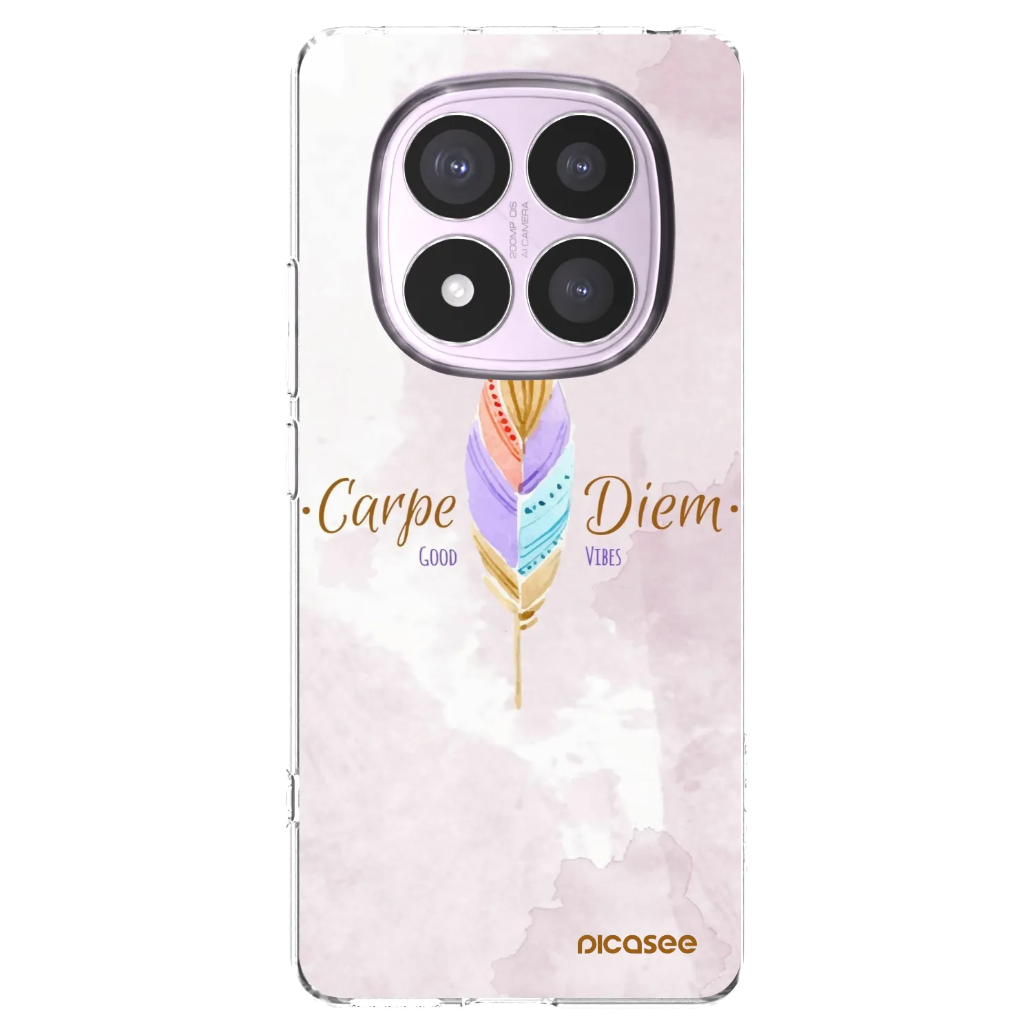 Picasee silikonowe przeźroczyste etui na Xiaomi Redmi Note 14 Pro 4G - Carpe Diem