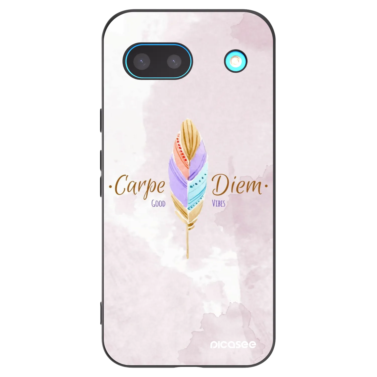Picasee silikonowe czarne etui na Google Pixel 8a - Carpe Diem