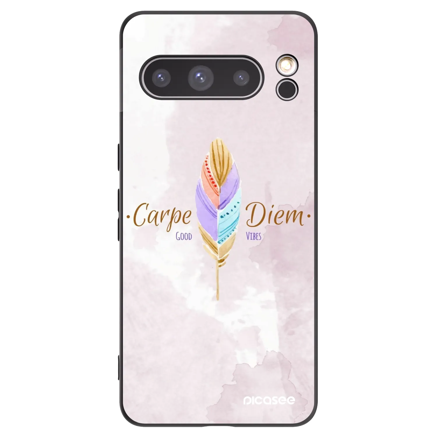 Picasee silikonowe czarne etui na Google Pixel 8 Pro - Carpe Diem