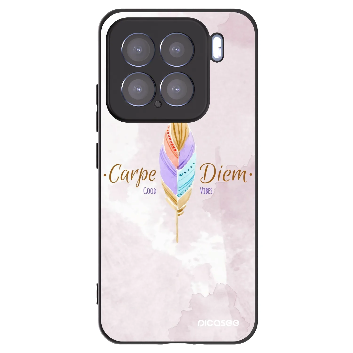 Picasee silikonowe czarne etui na Xiaomi 15 - Carpe Diem