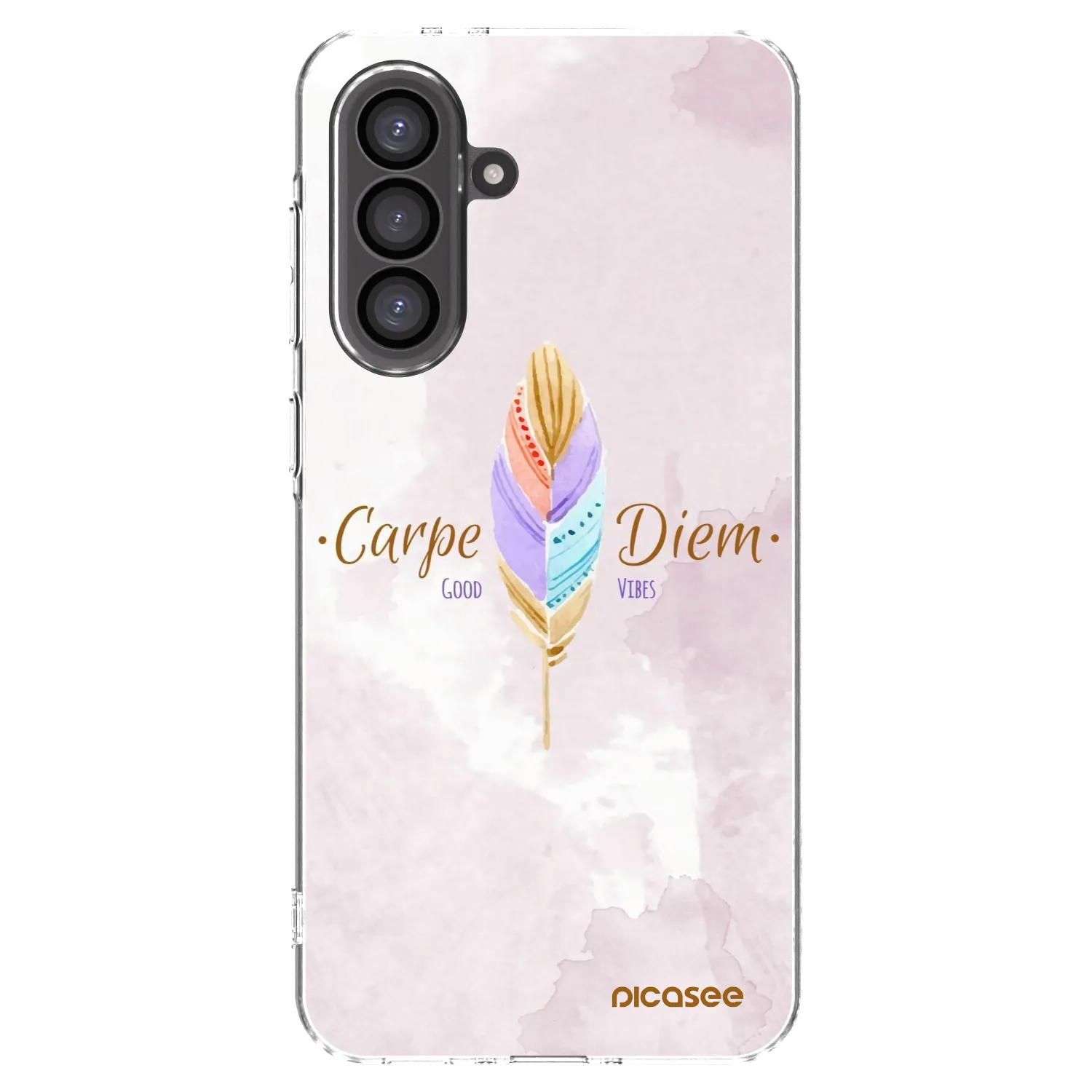 Picasee silikonowe przeźroczyste etui na Samsung Galaxy A36 5G - Carpe Diem