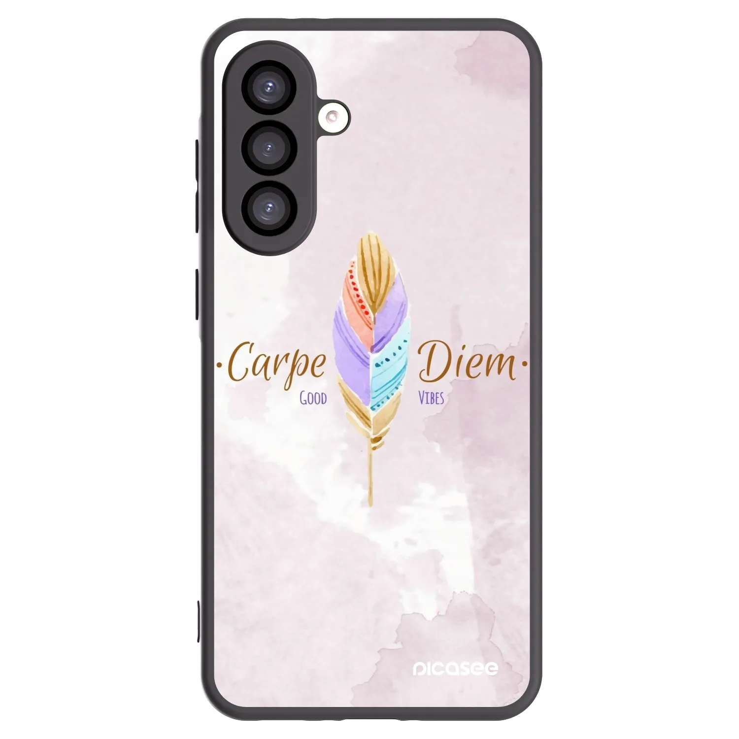 Picasee silikonowe czarne etui na Samsung Galaxy A26 5G A266B - Carpe Diem