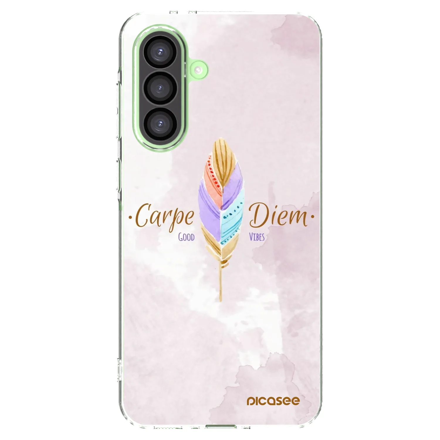 Picasee silikonowe przeźroczyste etui na Samsung Galaxy A26 5G A266B - Carpe Diem