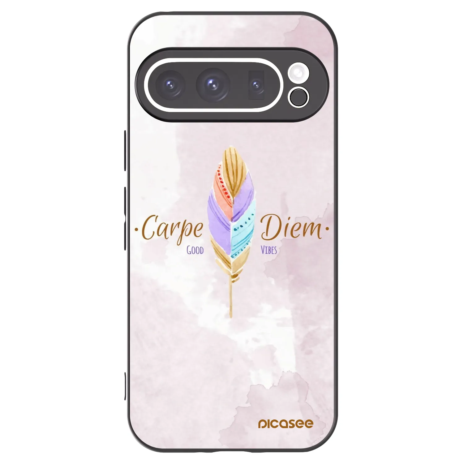 Picasee silikonowe czarne etui na Google Pixel 9 Pro - Carpe Diem